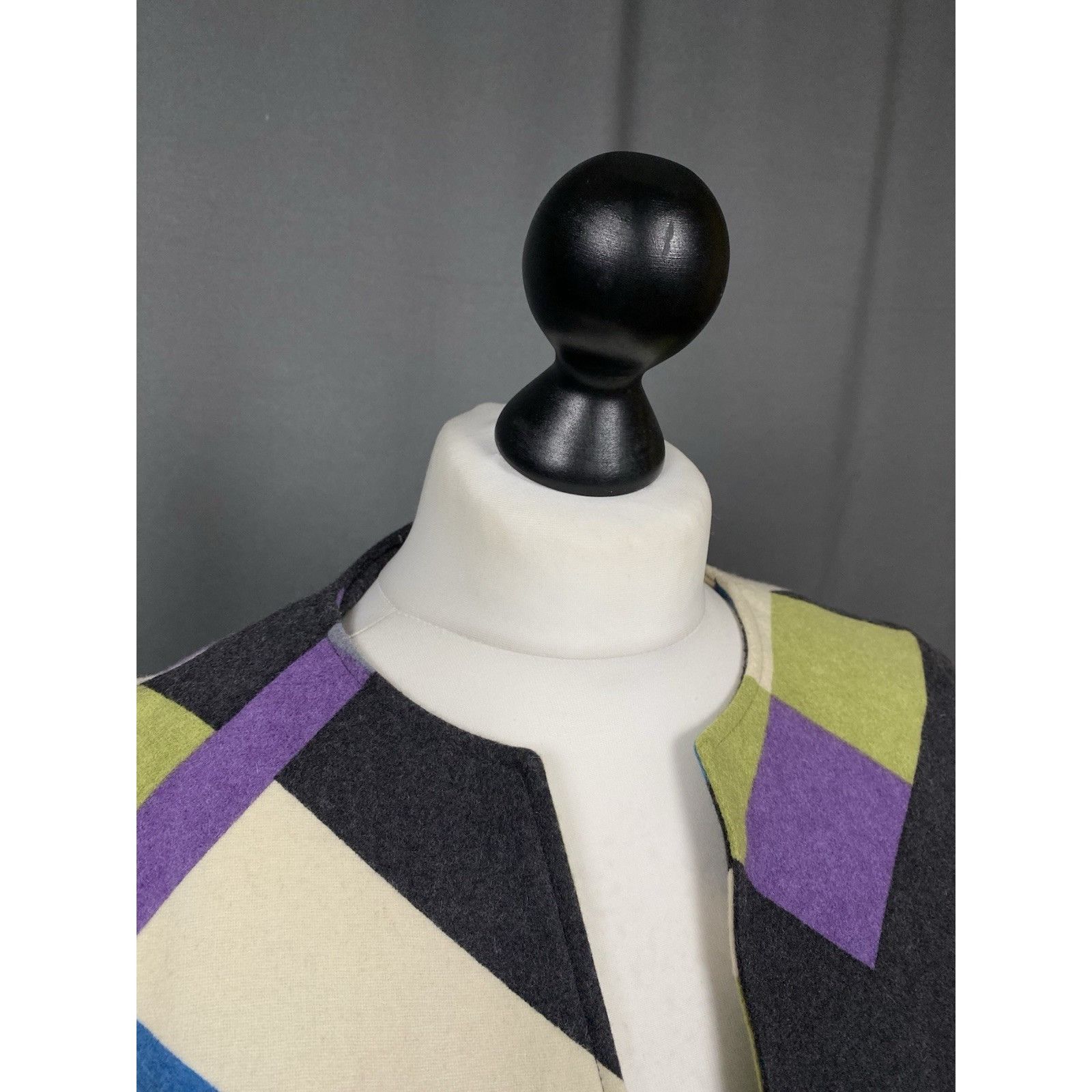Versace Versace VTG Zip Front Multicolored Tailored Colarless Wool B Size M / US 6-8 / IT 42-44 - 6 Thumbnail