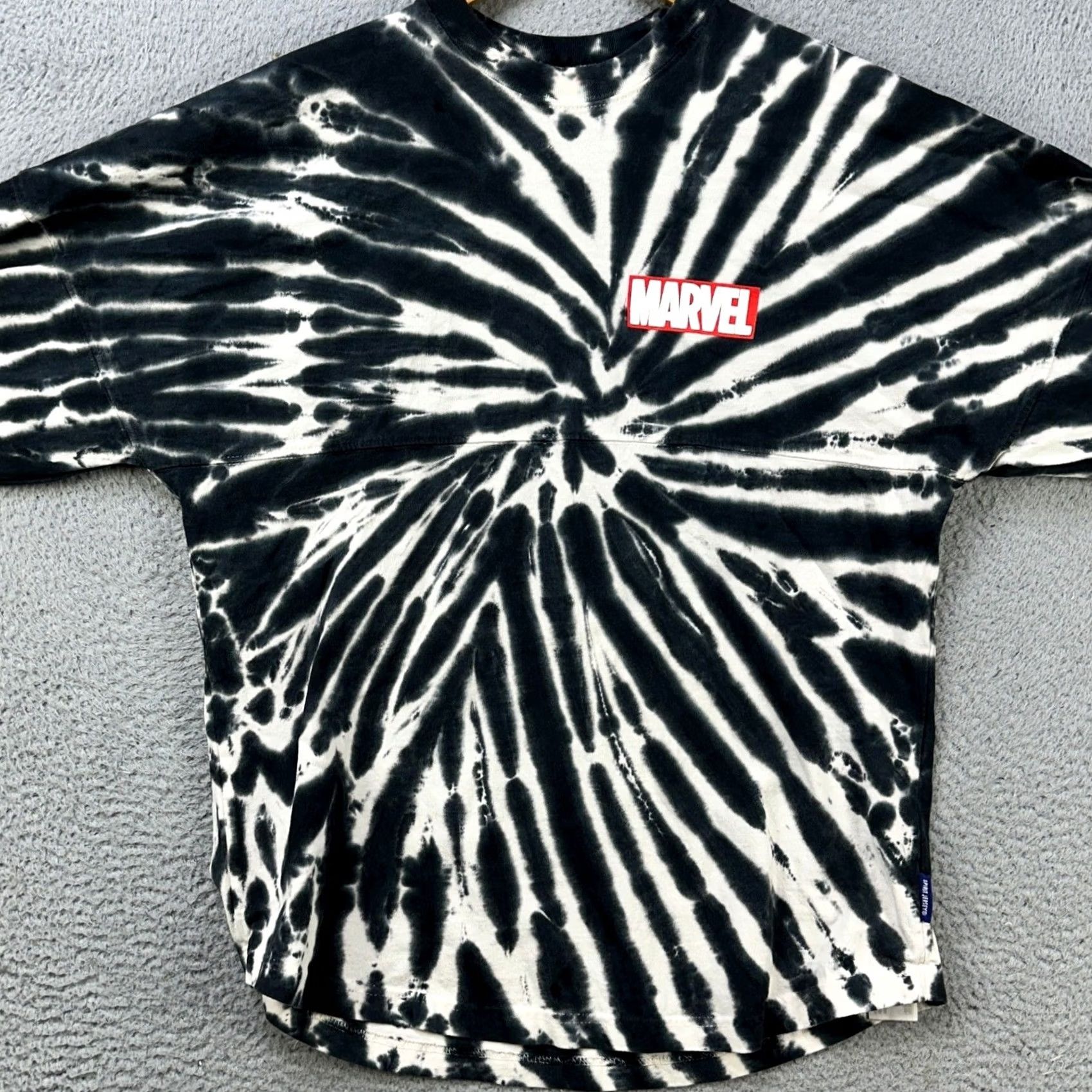Vintage Marvel Spirit Jersey Sweatshirt Crew Neck Mens Small Black Tie Dye Graphic Print Size US S / EU 44-46 / 1 - 2 Thumbnail