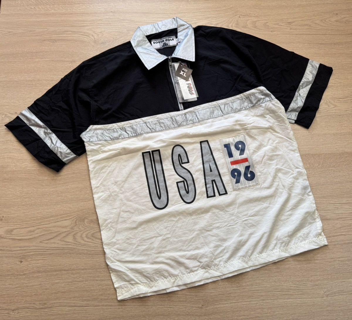 Southpole Vintage 90’s Southpole Rap y2k Silver Polo Shirt and Shorts Size US 36 / EU 52 - 1 Thumbnail