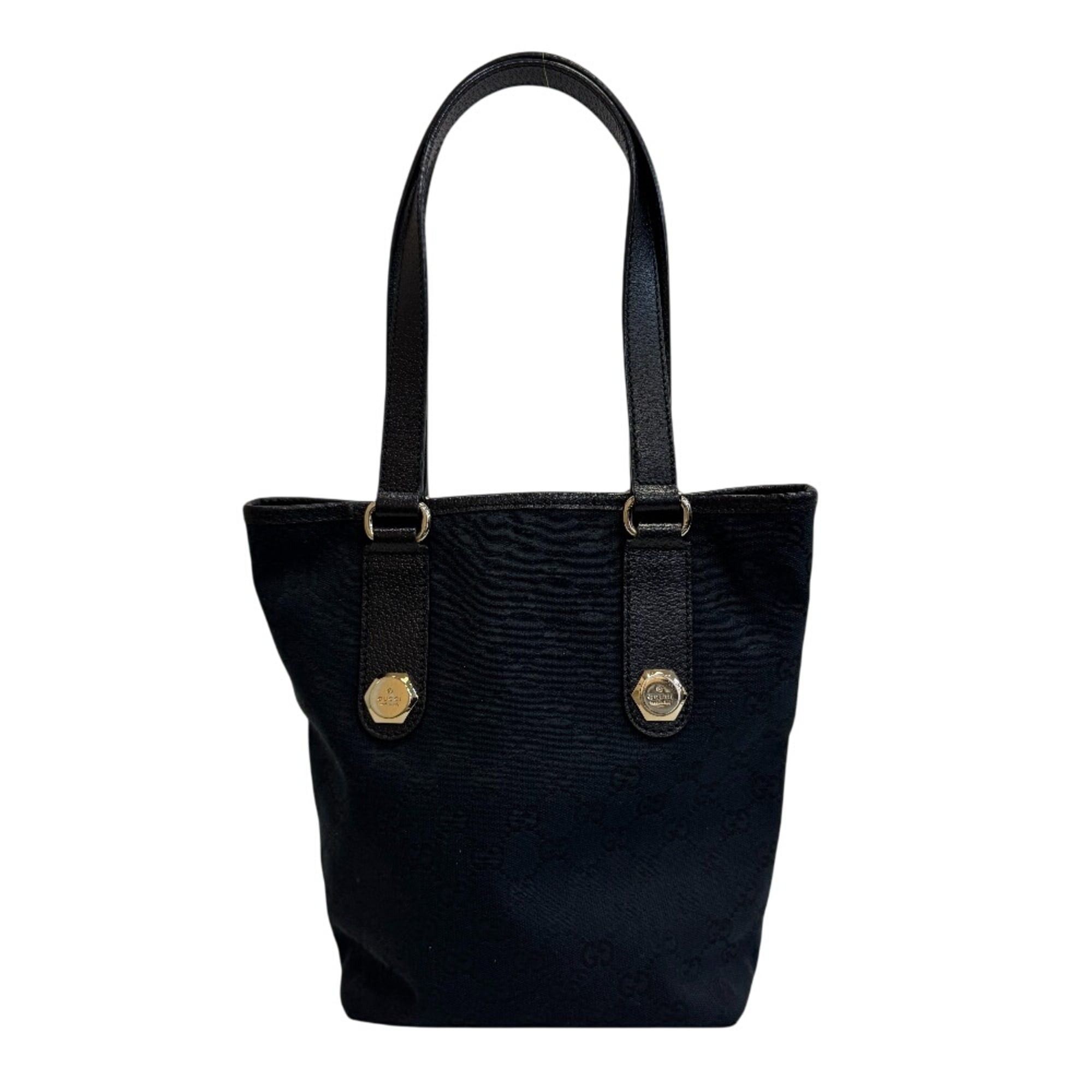 Gucci GUCCI 153361 GG Pattern Hand Tote Bag Shoulder Black Size ONE SIZE - 1 Thumbnail