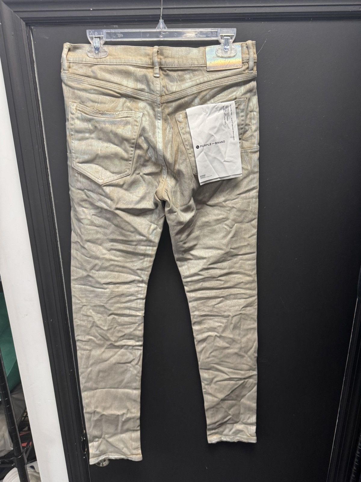 Purple Brand PURPLE BRAND Low Rise Skinny Jean Sand Iridescent Pearl Size US 32 / EU 48 - 2 Thumbnail