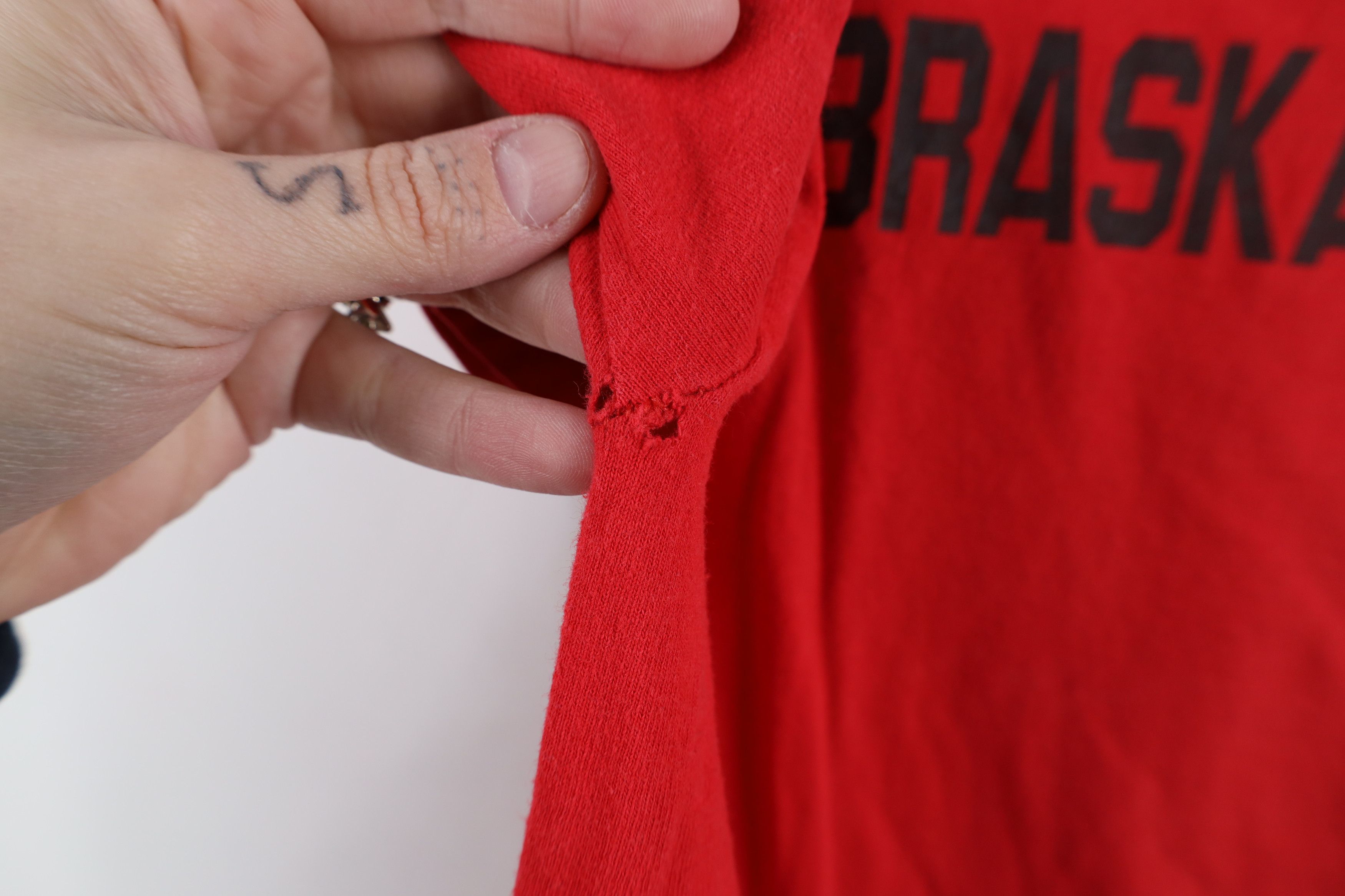 Champion × Vintage Vintage Champion University of Nebraska T-Shirt Red Size US M / EU 48-50 / 2 - 8 Thumbnail