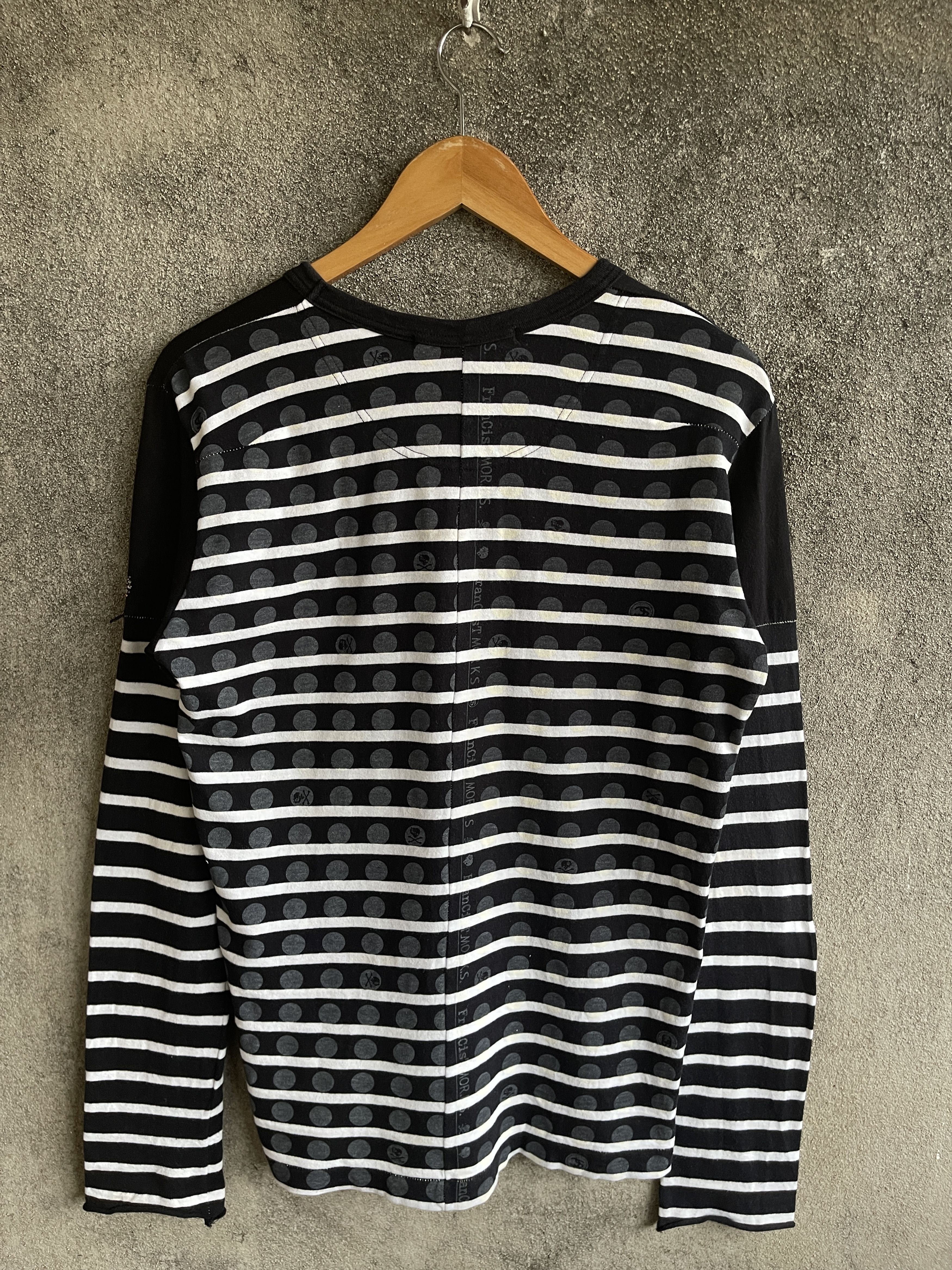FranCisT MOR.K.S Vintage🔥FRANCIS.T.MOR.K.S🔥Striped V Neck Long Sleeve Tee Size US S / EU 44-46 / 1 - 2 Thumbnail