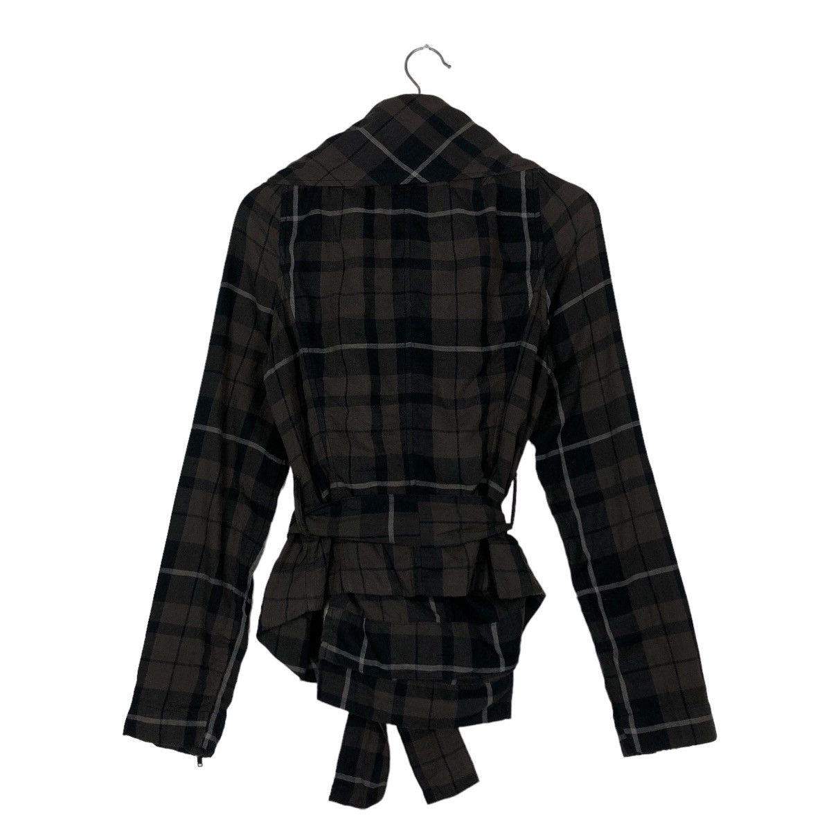 Japanese Brand 🔥90’s Bondage Parachute Biker Jacket Diesel Femme Tartan Size S / US 4 / IT 40 - 7 Thumbnail