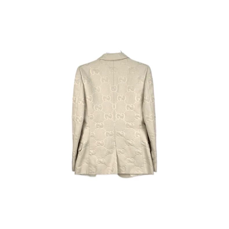 Gucci Gucci Beige full logo suit 2502-Nextarrow Size 42R - 2 Thumbnail