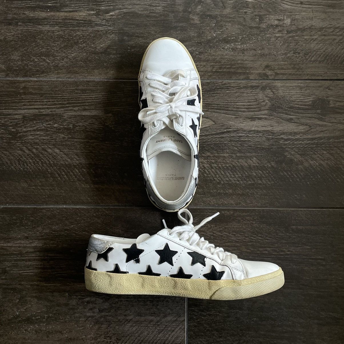 image of Saint Laurent Paris Saint Laurent Classic Court 06 Sneakers in White, Women's (Size 8)