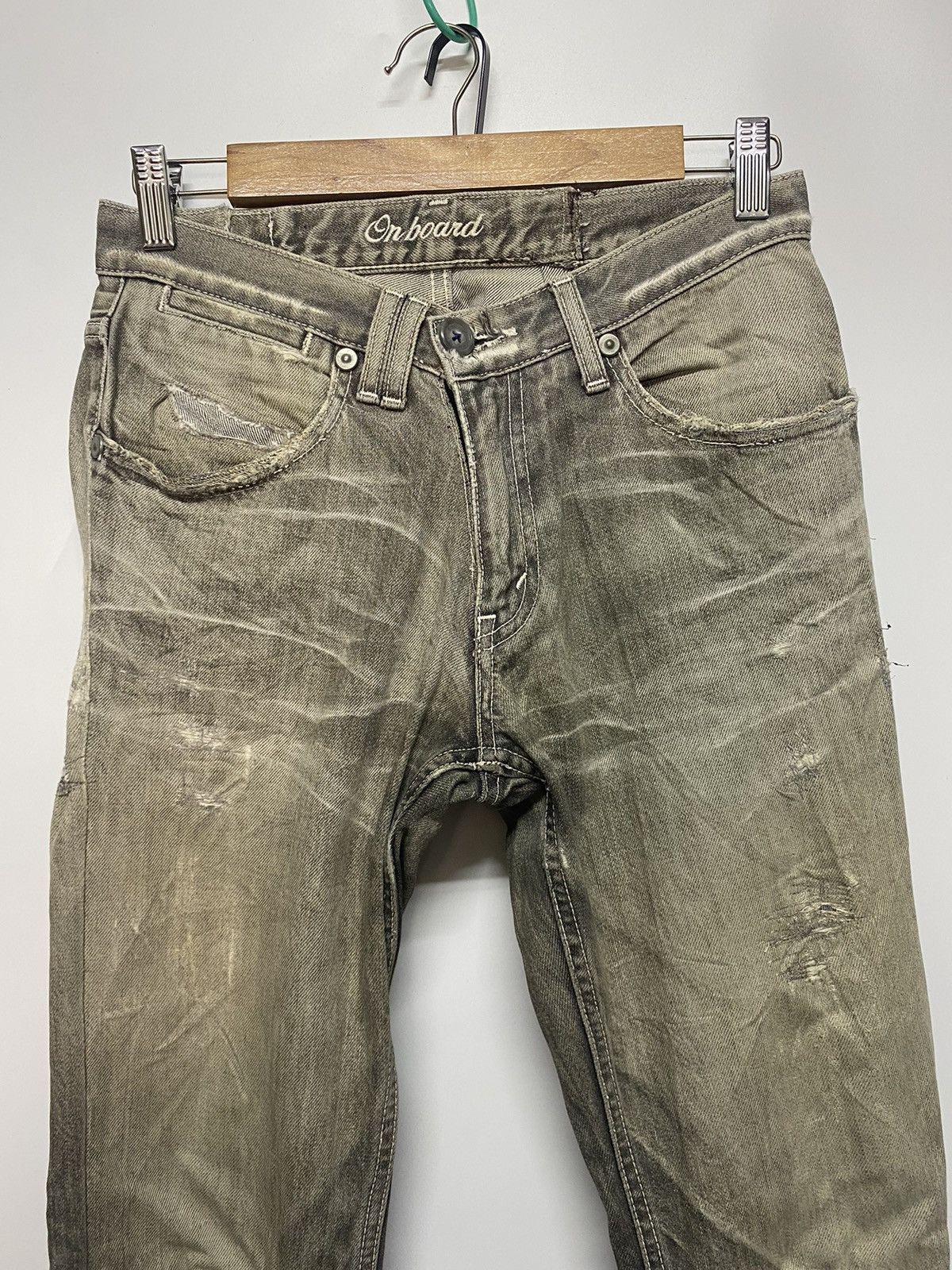 Japanese Brand Japanese Brand On Board Distressed Denim Jeans Size US 28 / EU 44 - 3 Thumbnail