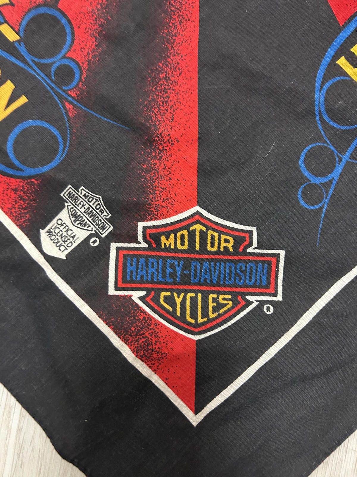Harley Davidson Lot of 3 Vintage 90s Harley Davidson Licensed Bandanas Size ONE SIZE - 3 Thumbnail
