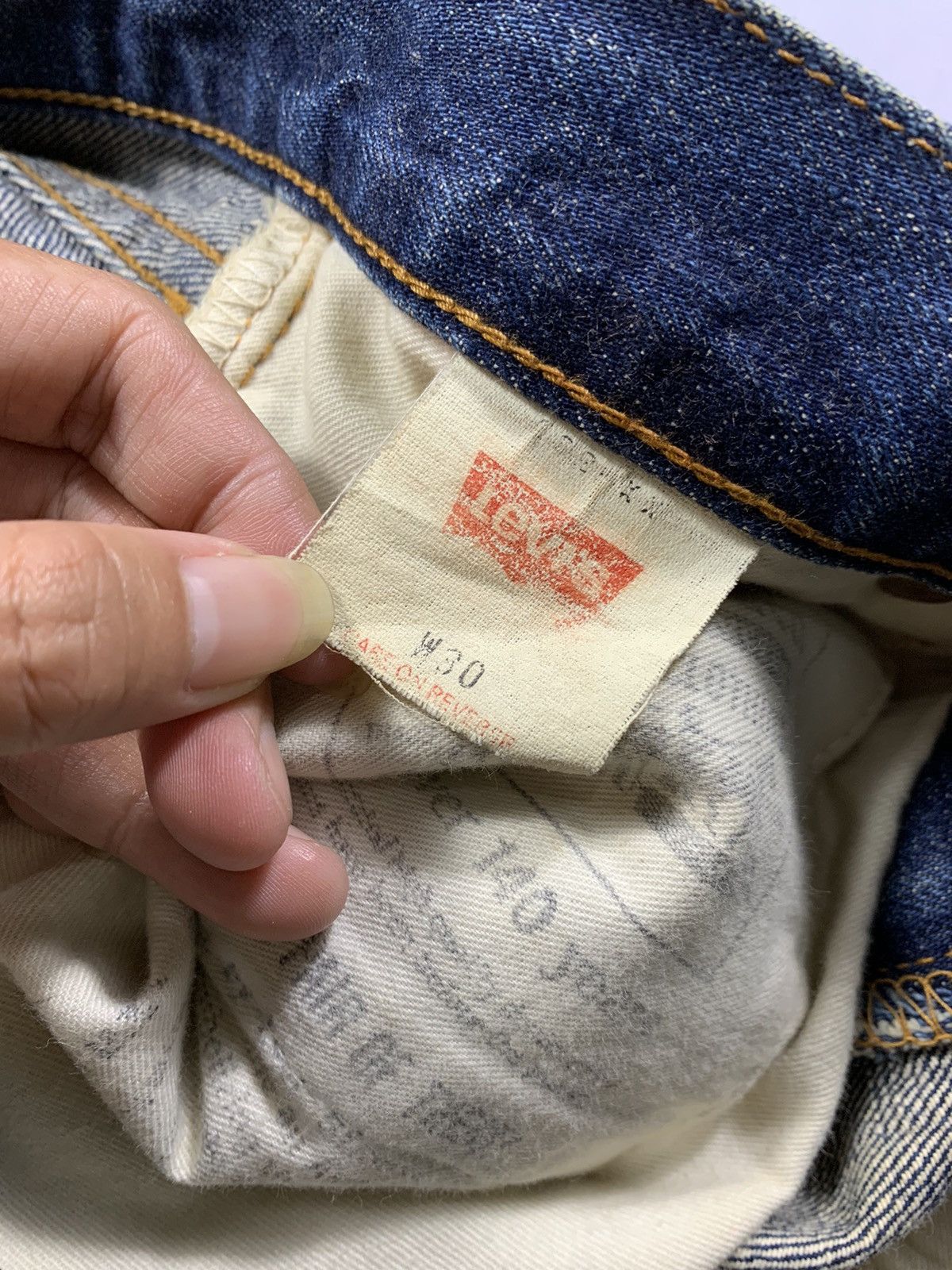 Levi's Vintage Levis 502 Big E Selvedge Button J22 Denim Jeans Size US 30 / EU 46 - 9 Thumbnail