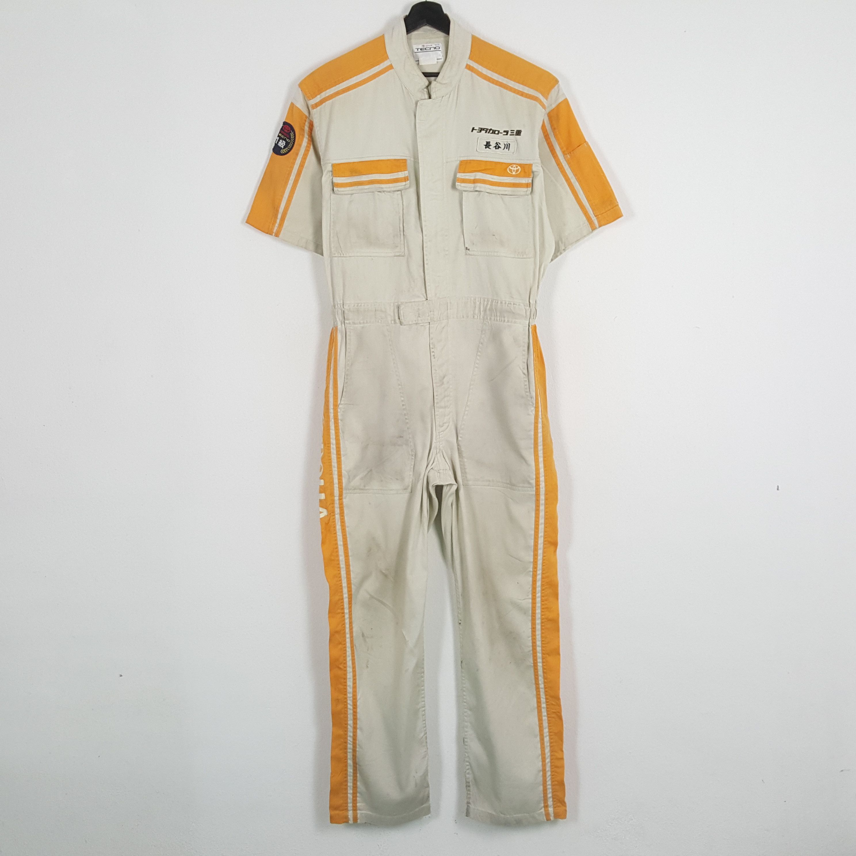 Vintage TOYOTA COROLLA TECNO Workwear Style Coverall Jacket Size US L / EU 52-54 / 3 - 4 Thumbnail