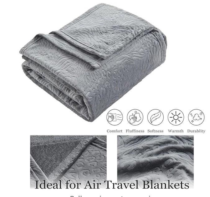 Designer Travel Blanket, 50x70" use as blanket,pillow, put in carryon Size ONE SIZE - 1 Thumbnail
