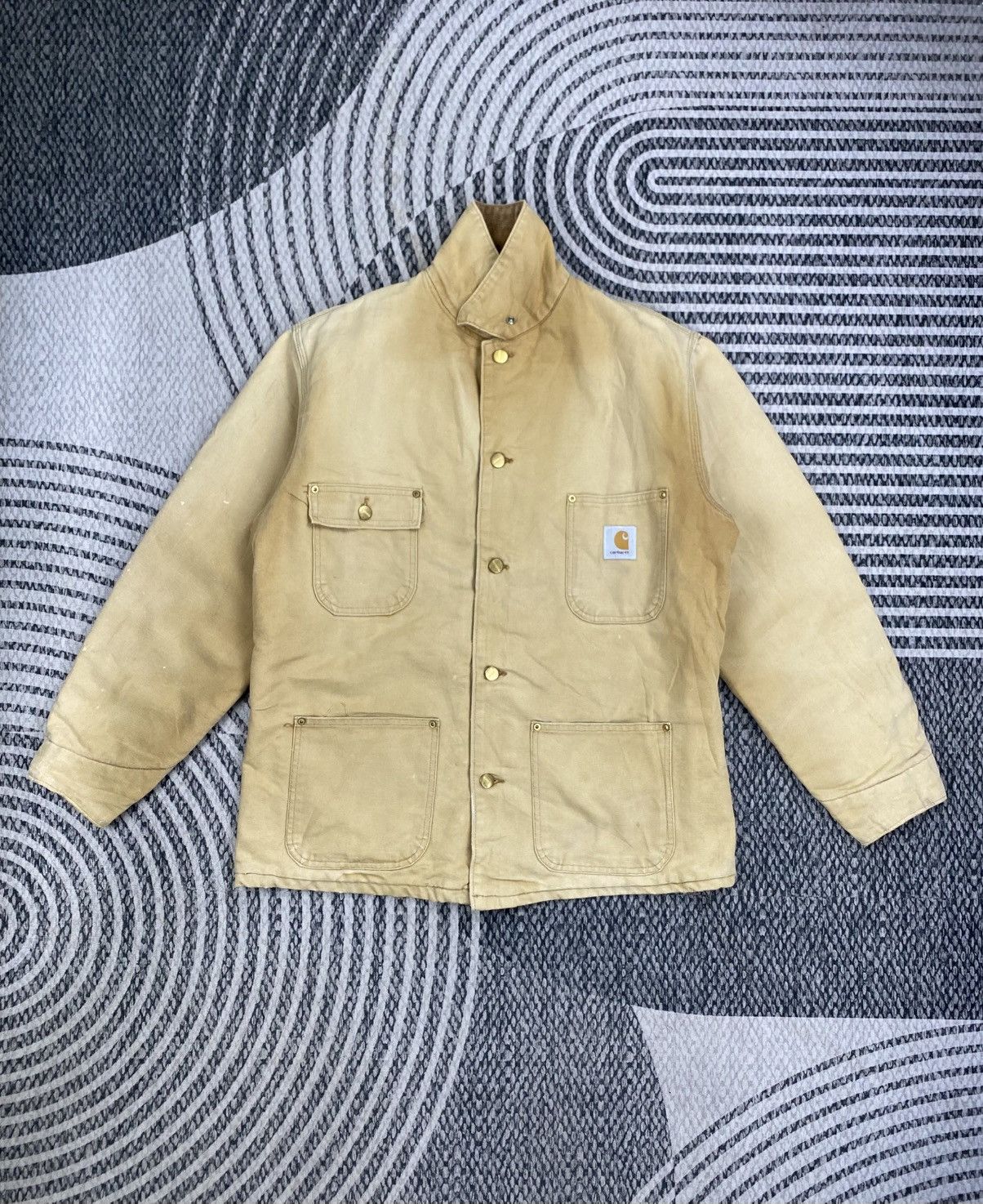 Carhartt 🔥80s Vintage Carhartt Michigan Sun Faded Workwear Jacket Size US L / EU 52-54 / 3 - 5 Thumbnail