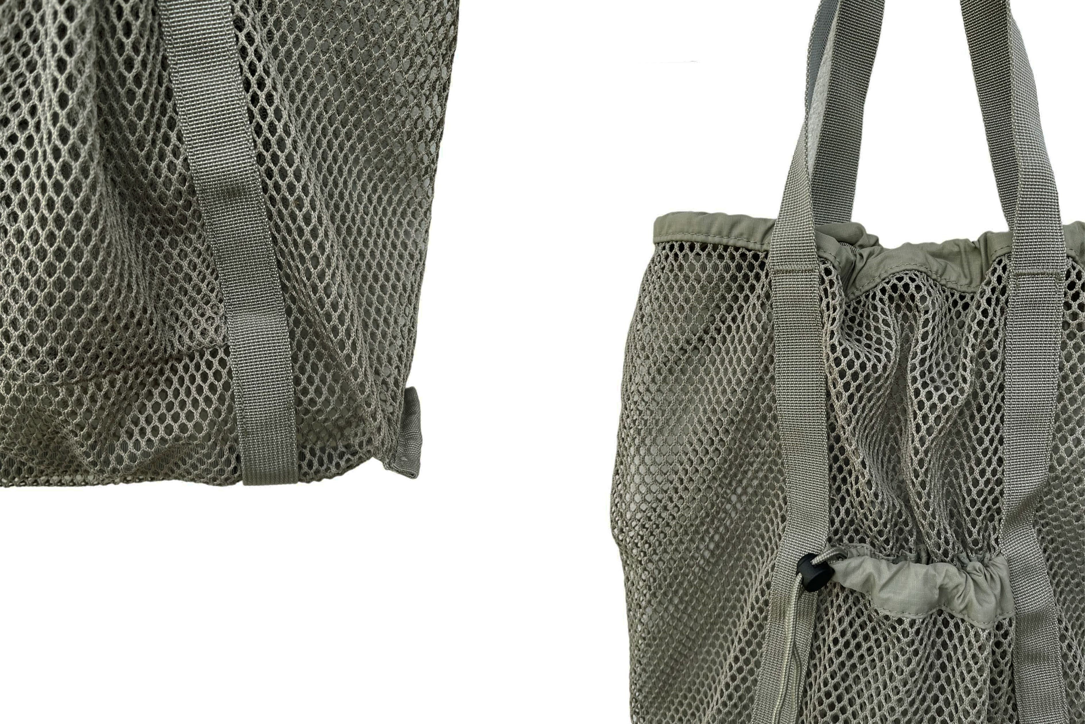 Uniqlo UNIQLO Green Army Net drawstring tote bag, see through Size ONE SIZE - 4 Thumbnail