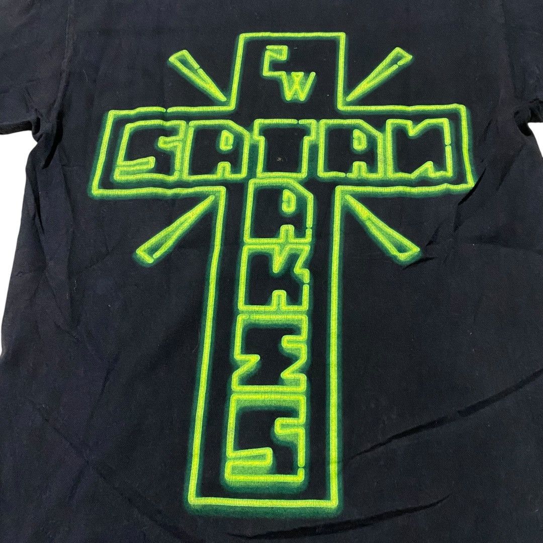 Other PG jesus saves satan takes neon black t-shirt Size US M / EU 48-50 / 2 - 4 Thumbnail