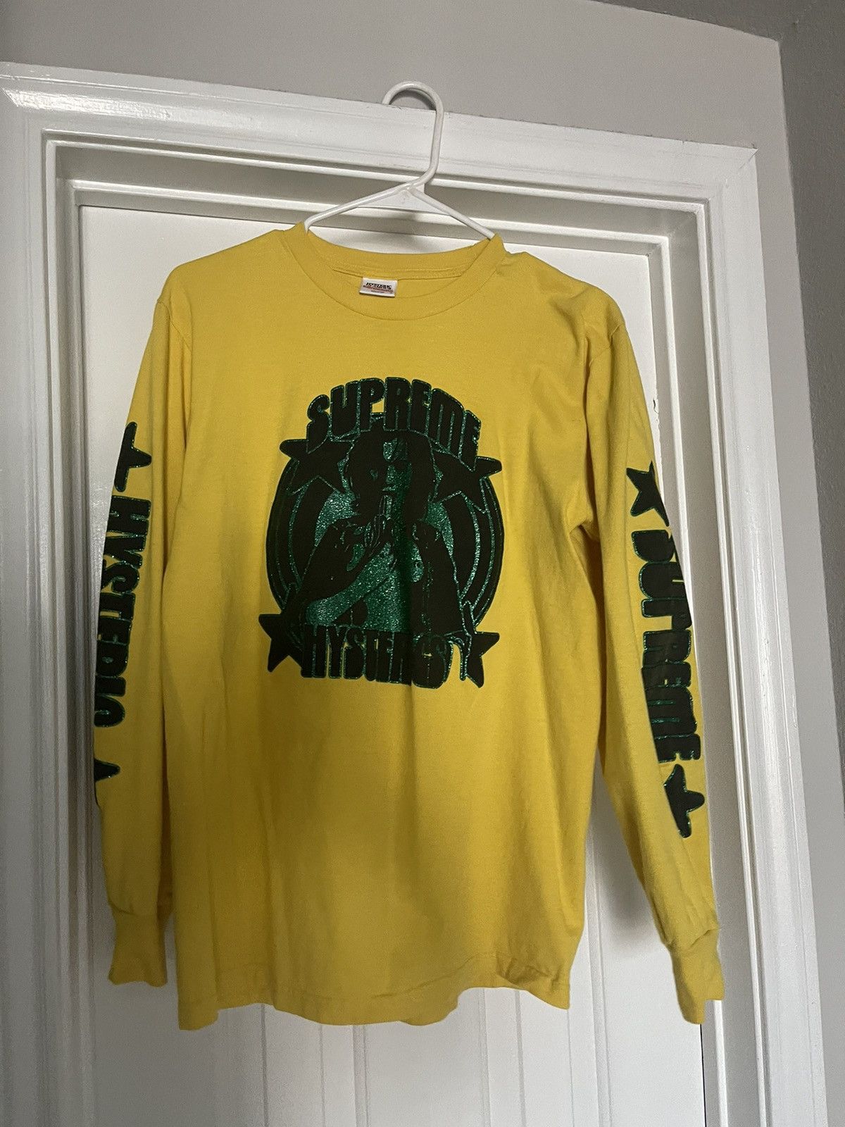 Supreme Supreme Hysteric Glamour L/S Tee “Yellow” | Grailed