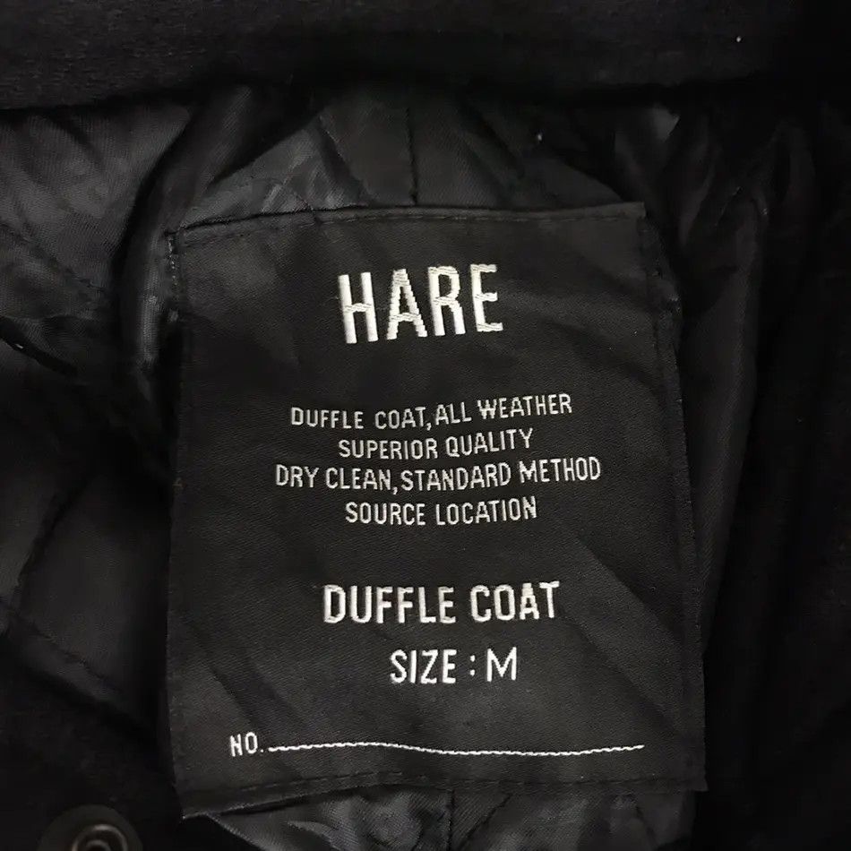 HARE HARE Japanese Brand Hooded Wool Duffle Coat Size M / US 6-8 / IT 42-44 - 4 Thumbnail
