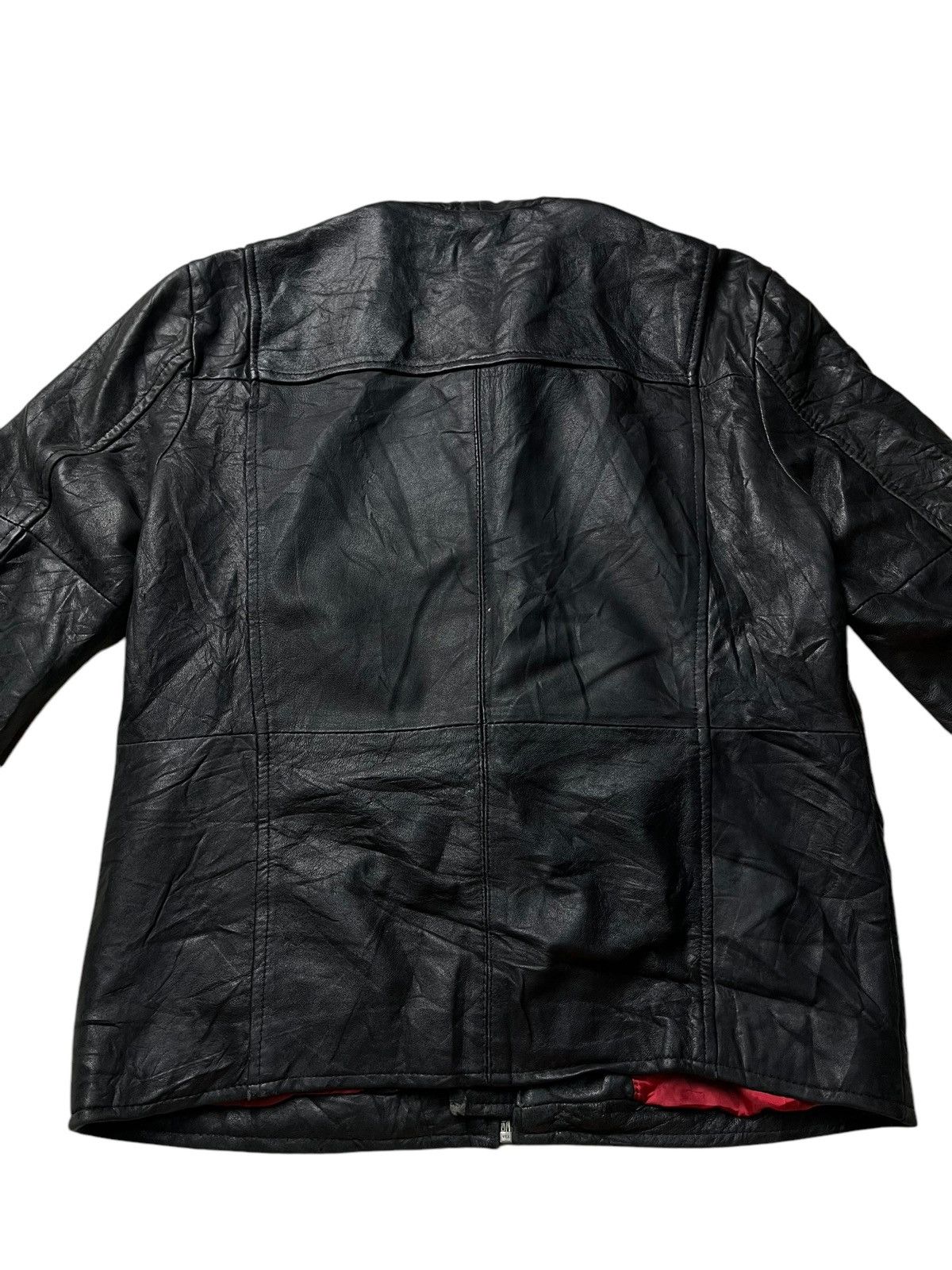 If Six Was Nine RUBIK GENUINE LEATHER LGB STYLE ZIPPED UP JACKET Size US L / EU 52-54 / 3 - 19 Thumbnail