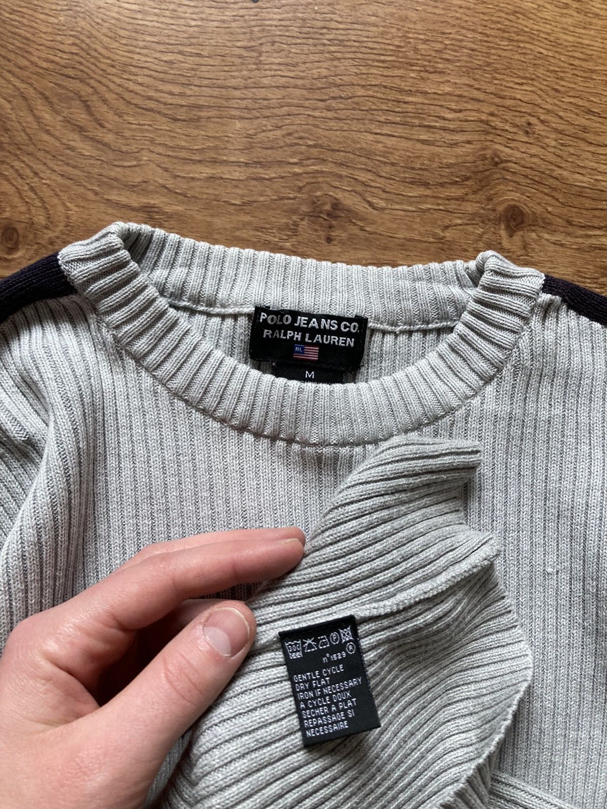 Ralph Lauren × Vintage Vintage 90’s polo jeans Ralph Lauren ribbed sweater S y2k Size US S / EU 44-46 / 1 - 6 Thumbnail