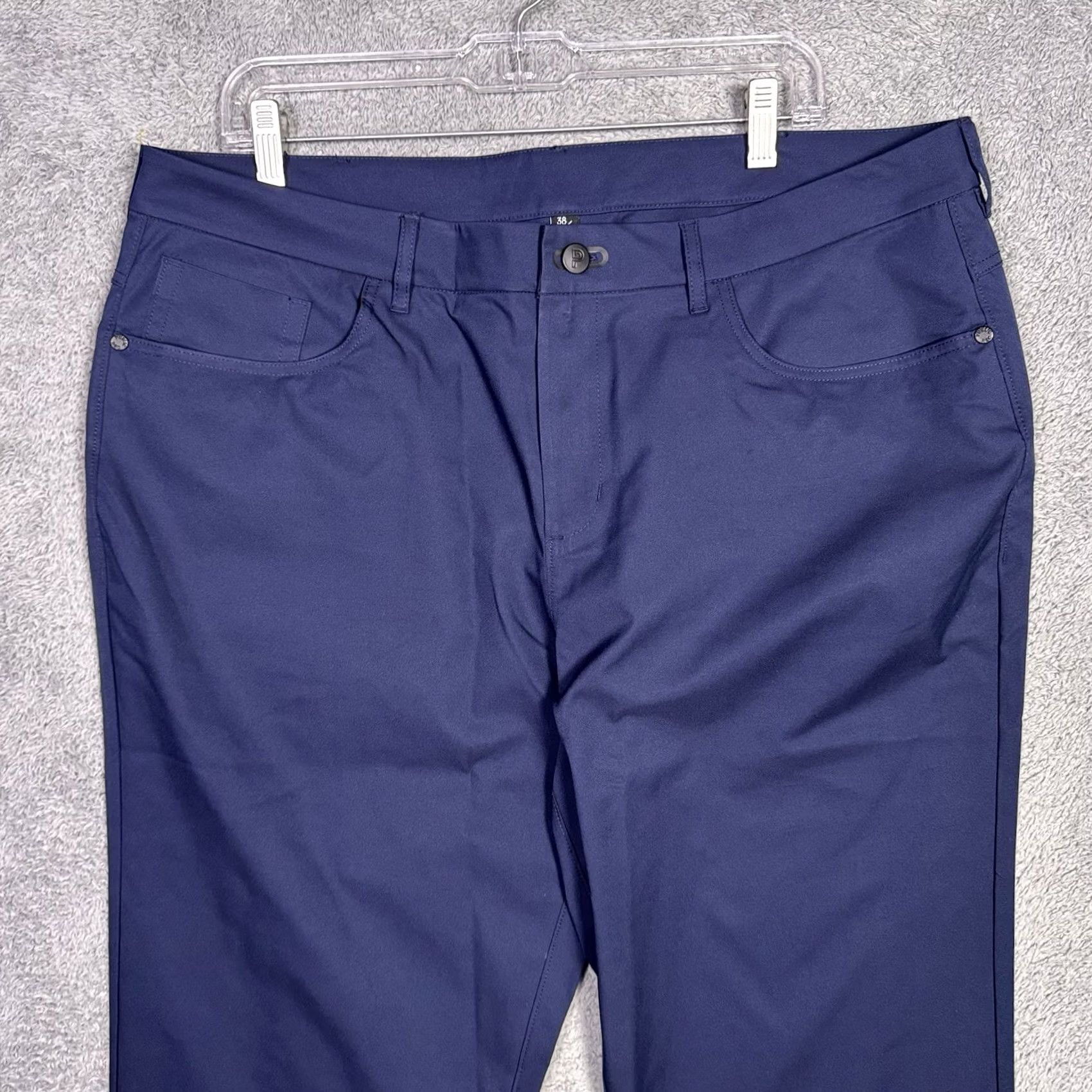 Vintage Public Rec Pants Mens 38x34 Gamechanger Chino 5 Pocket Performance Tech Golf Pants Regular Blue 5-Pocket Logo Golf Mens Size US 38 / EU 54 - 3 Thumbnail