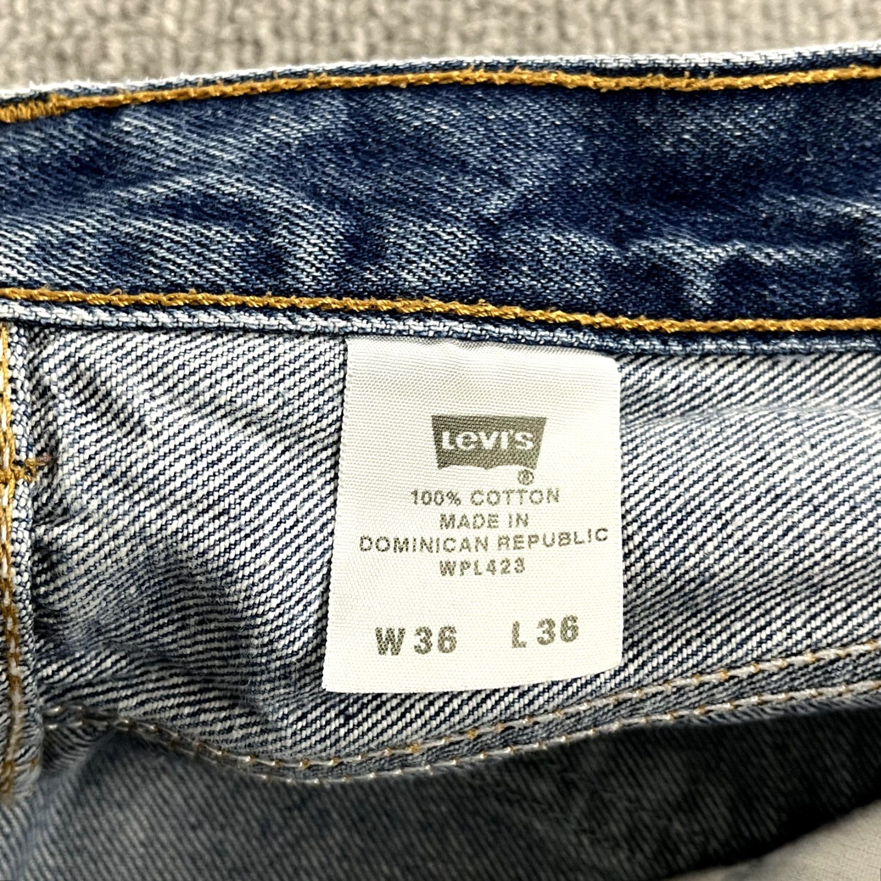Levi's VINTAGE Levi's 501 XX Jeans Mens 36x28 Light Blue Denim Straight Button Fly 5-Pocket Classic American Size US 36 / EU 52 - 4 Thumbnail