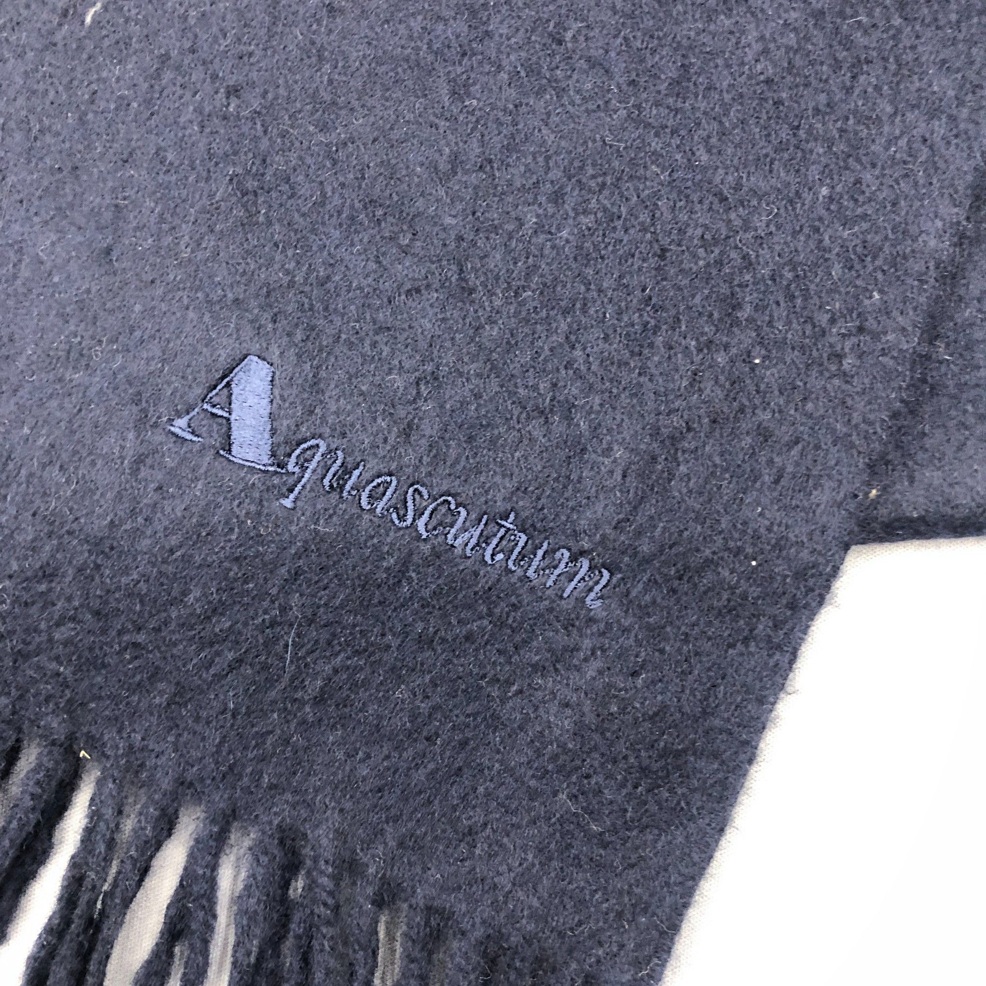 Aquascutum Vintage Aquascutum Scarf Muffler Wool Winter Fringe Scarves Size ONE SIZE - 4 Thumbnail