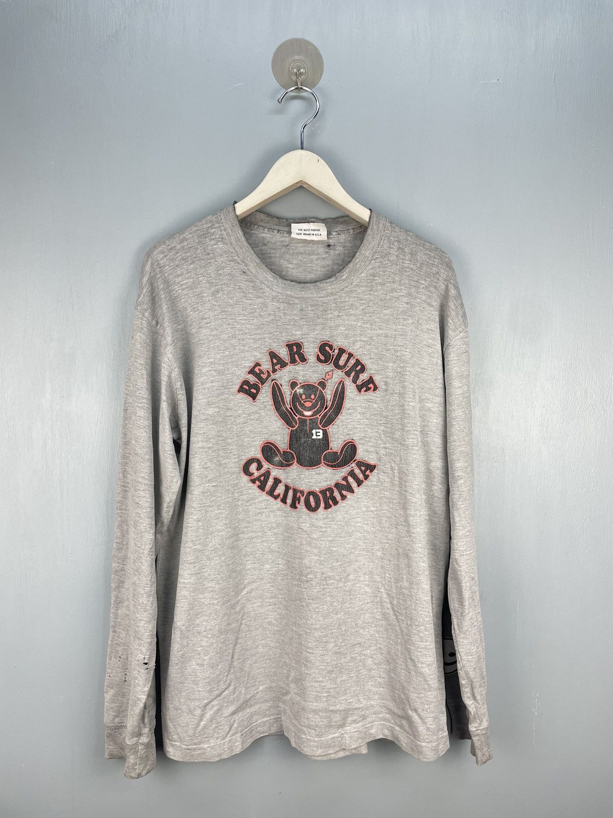 Vintage Vintage Bear Surf California long sleeve distress t shirt Size US L / EU 52-54 / 3 - 1 Thumbnail