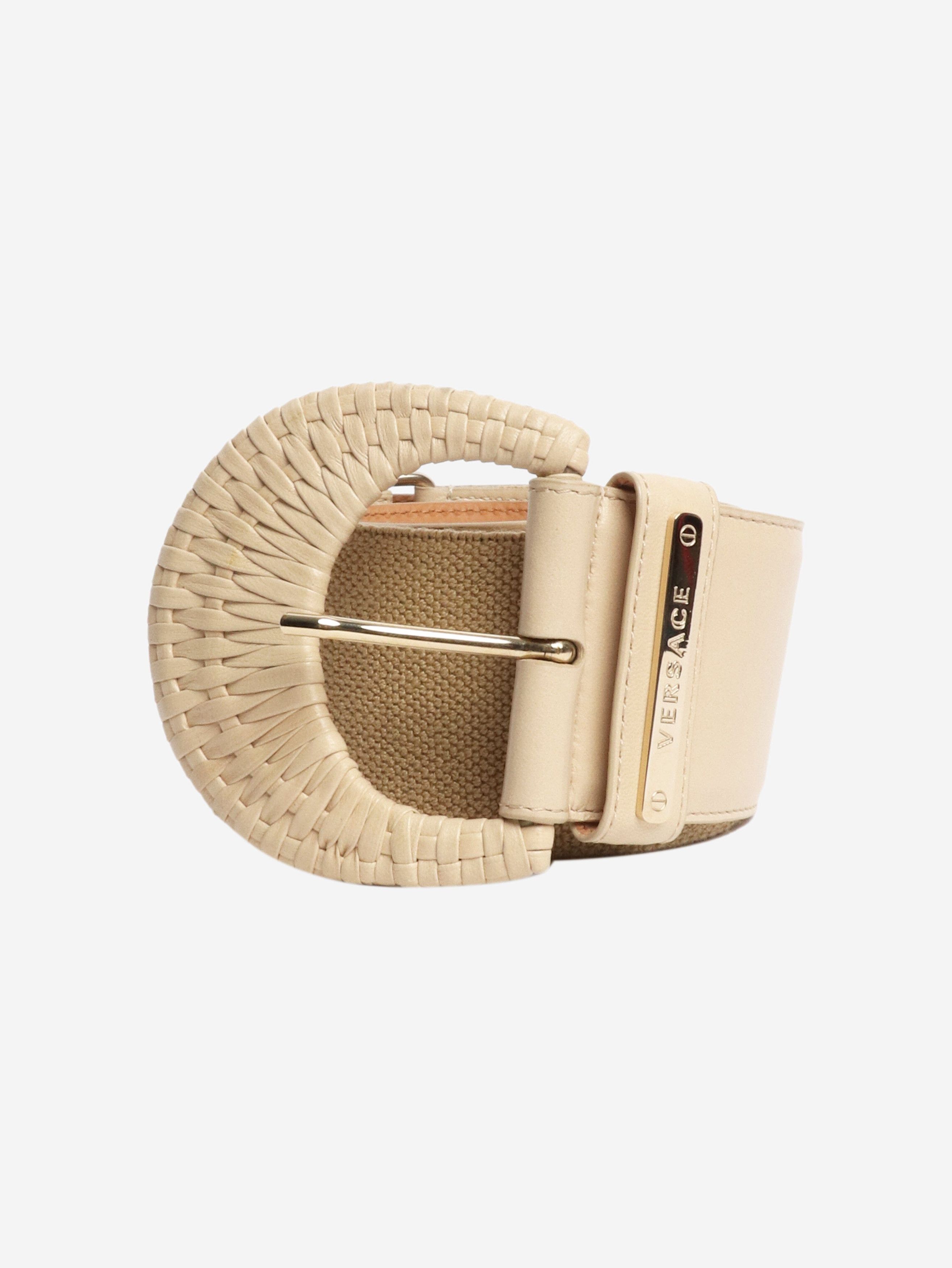 Versace Beige overd belt Size ONE SIZE - 1 Thumbnail