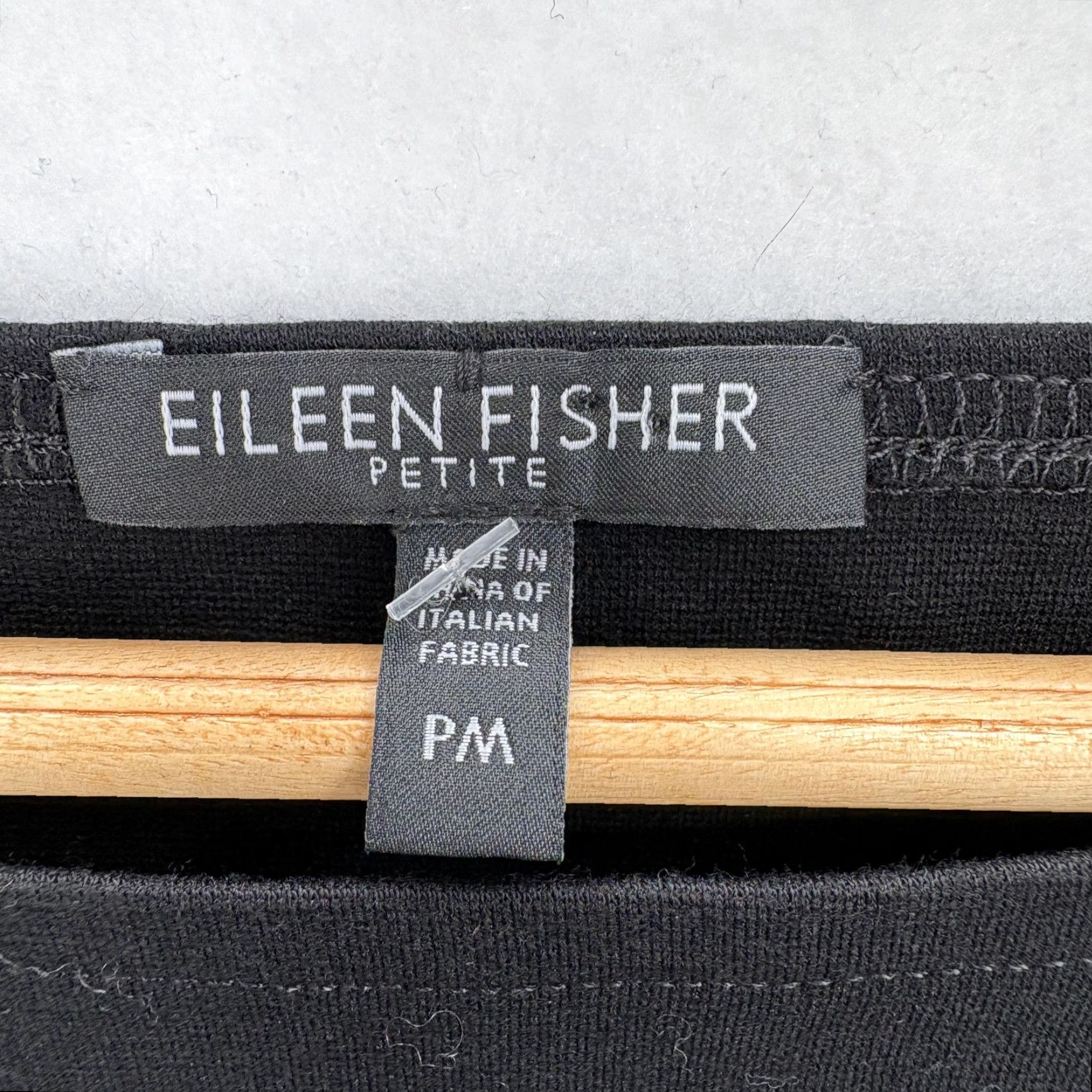 Eileen Fisher Eileen Fisher Dress Sheath Pencil Black Sleeveless Round Neck Womens PM Petite Quick Ship Zip Zipper Stretch Jersey Classic Business Party/Cocktail Size M / US 6-8 / IT 42-44 - 3 Thumbnail