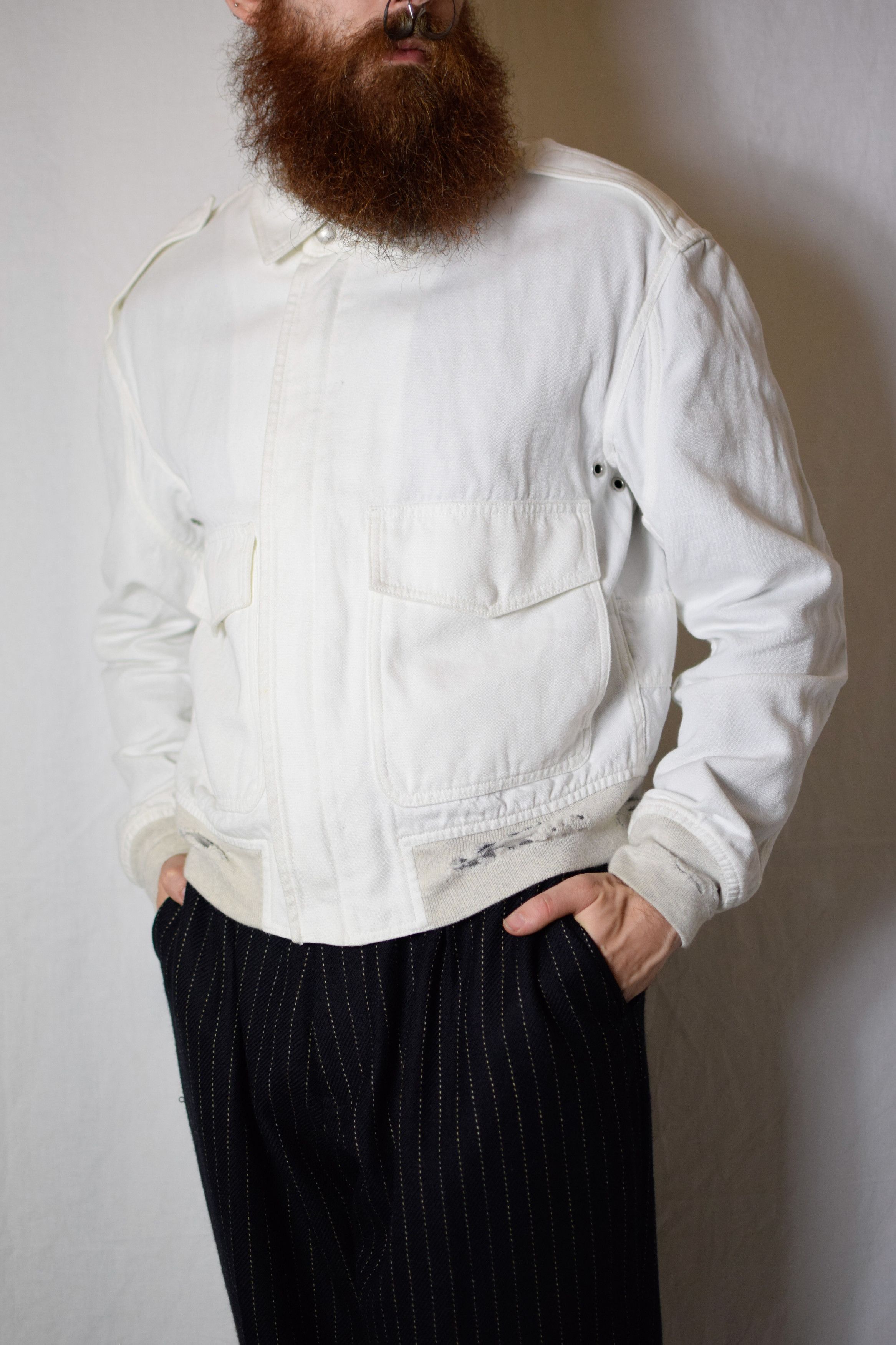 Maison Margiela Maison Margiela SS16 Distressed A-2 Bomber Jacket Size US L / EU 52-54 / 3 - 6 Thumbnail