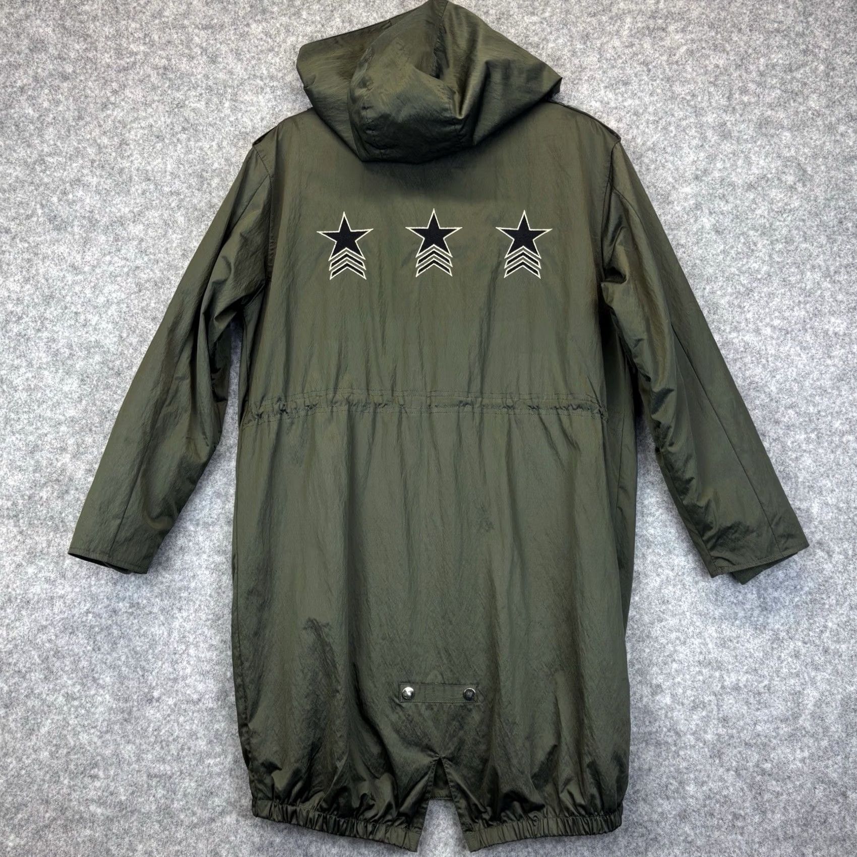 Vintage Mint Velvet Parka Jacket Size UK 8 – Womens Star Design Khaki Hooded – Vintage Style Size M / US 6-8 / IT 42-44 - 2 Thumbnail