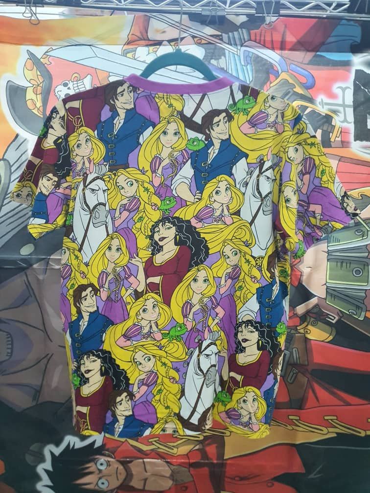 Cartoon Network Rare Rapunzel x Disney full print shirt Size US M / EU 48-50 / 2 - 3 Thumbnail