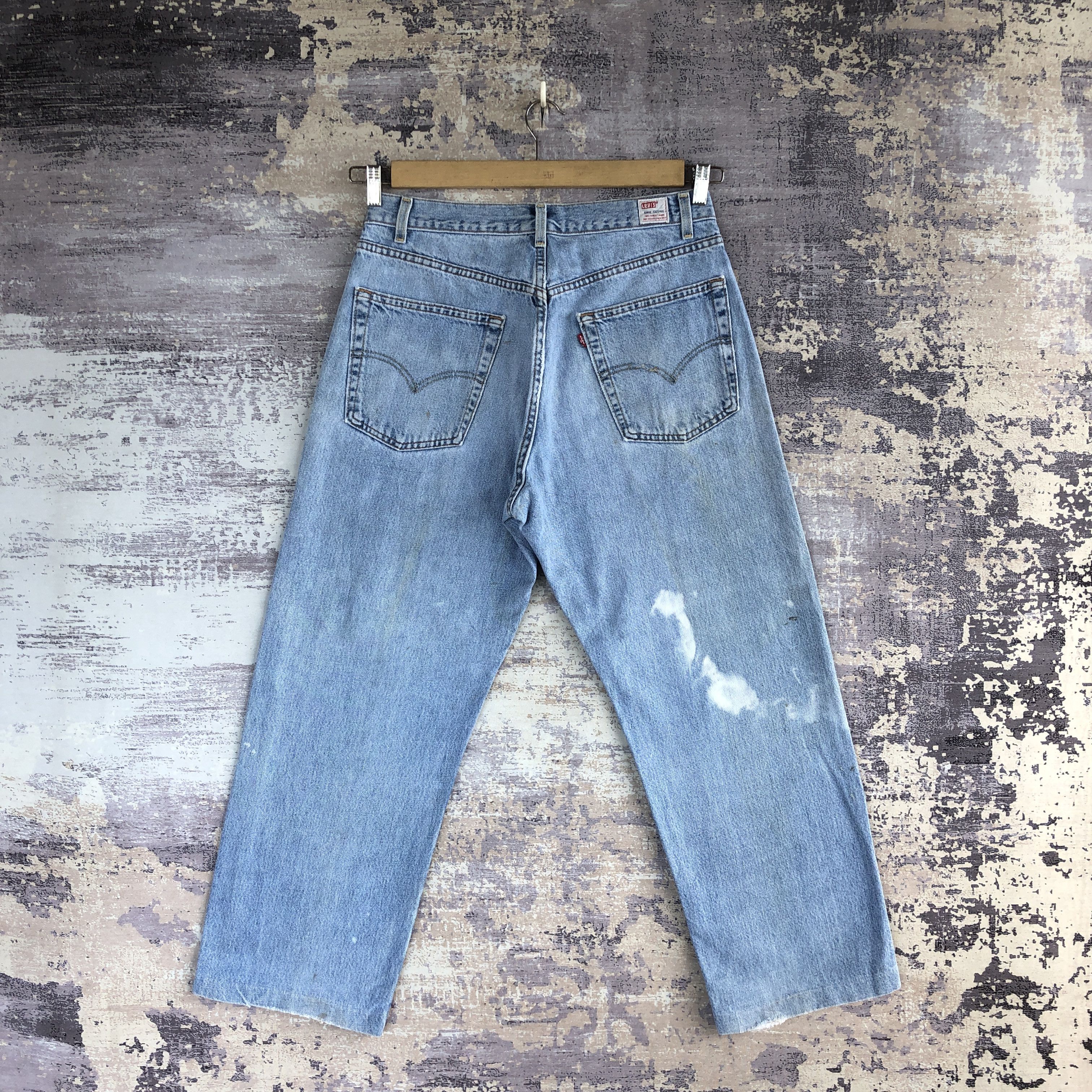 Levi's × Vintage Vintage Levis 569 Sun Faded Baggy Jeans Levi's Ripped Denim Size US 32 / EU 48 - 2 Thumbnail