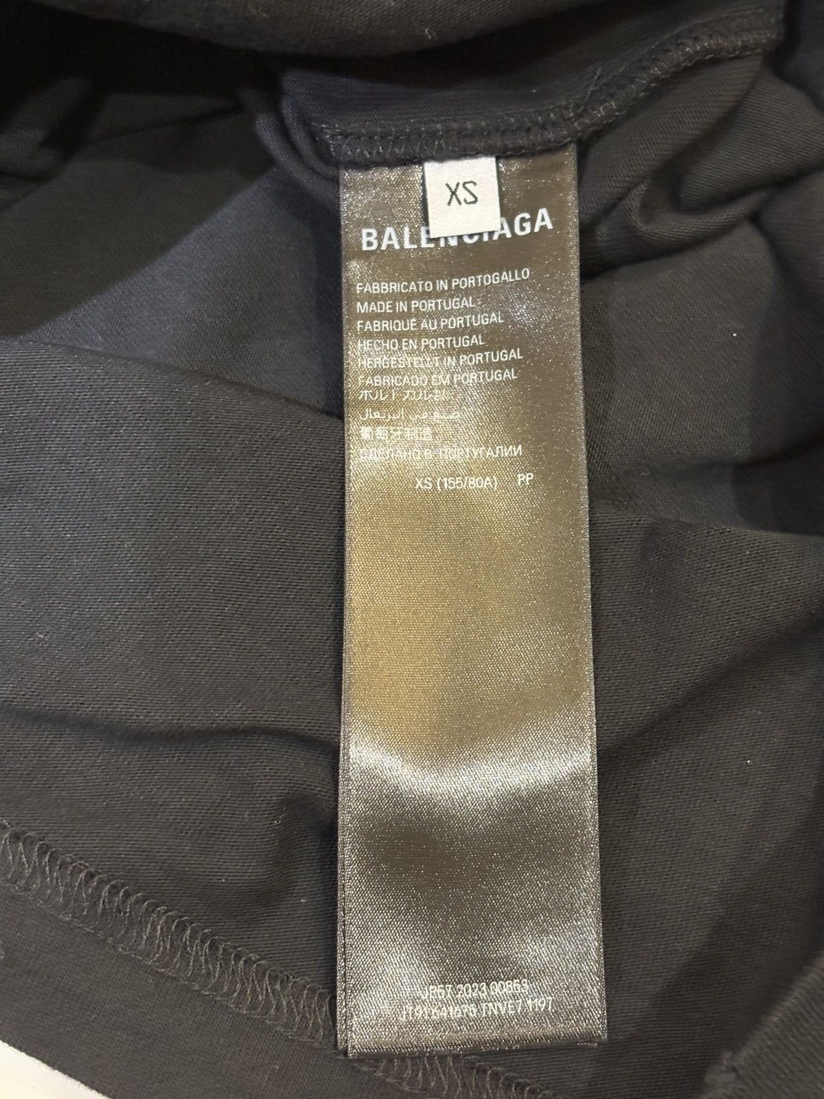 Balenciaga Balenciaga Hand Drawn Large Fit Tee Size US XS / EU 42 / 0 - 7 Thumbnail