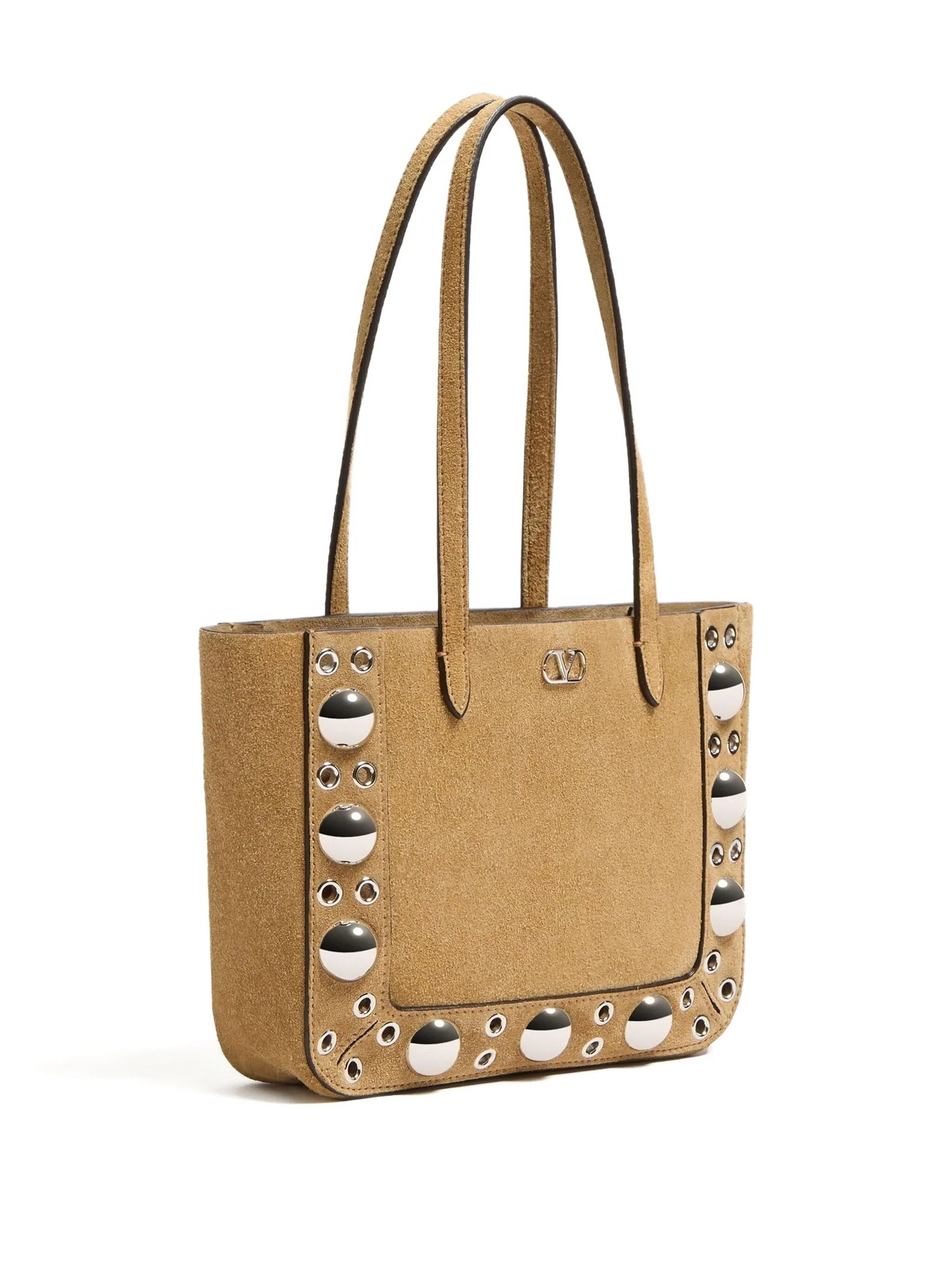 Valentino os11x0826 Size: OS / Nellcôte Mini Suede Shopping Bag Brown Size ONE SIZE - 4 Thumbnail