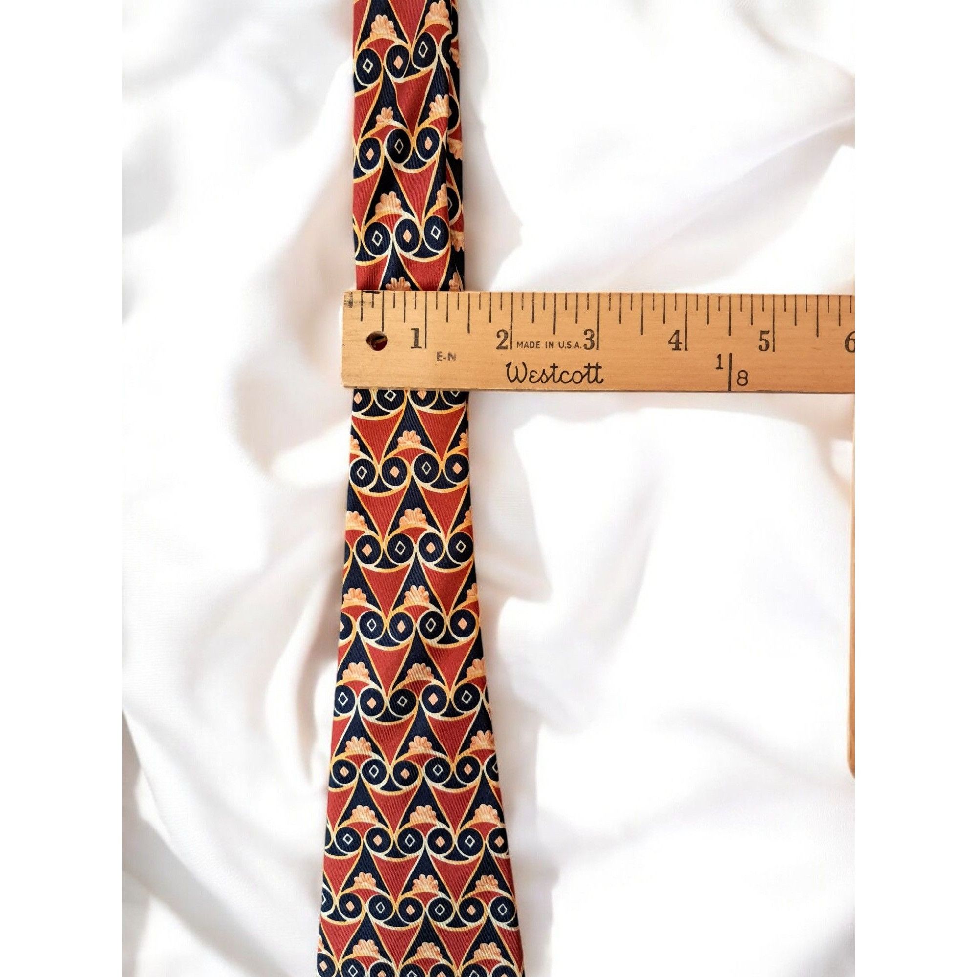 Vintage Ricci Como Firenze 100% Silk Tie—Vintage 1990s Italian Luxur Size ONE SIZE - 8 Thumbnail