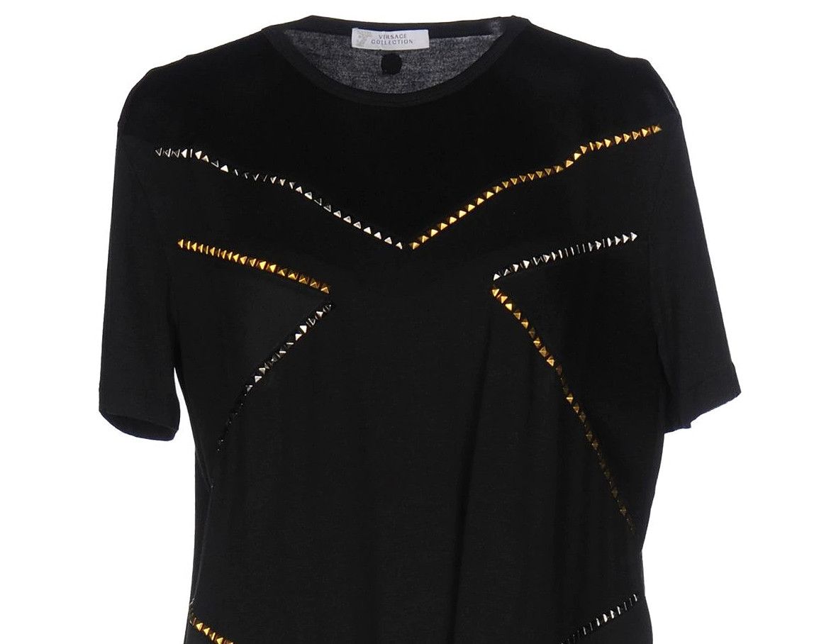 Versace VERSACE COLLECTION across STUD TEE Size S / US 4 / IT 40 - 9 Thumbnail