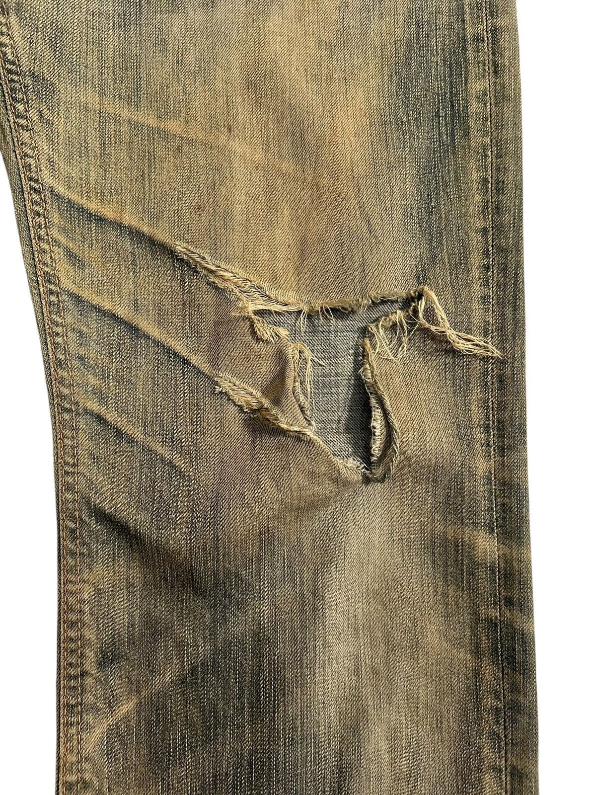 Kapital Vintage Edwin 503 RUSTY MUD WASH Distressed Denim Jeans 🎌☠️ Size US 34 / EU 50 - 7 Thumbnail