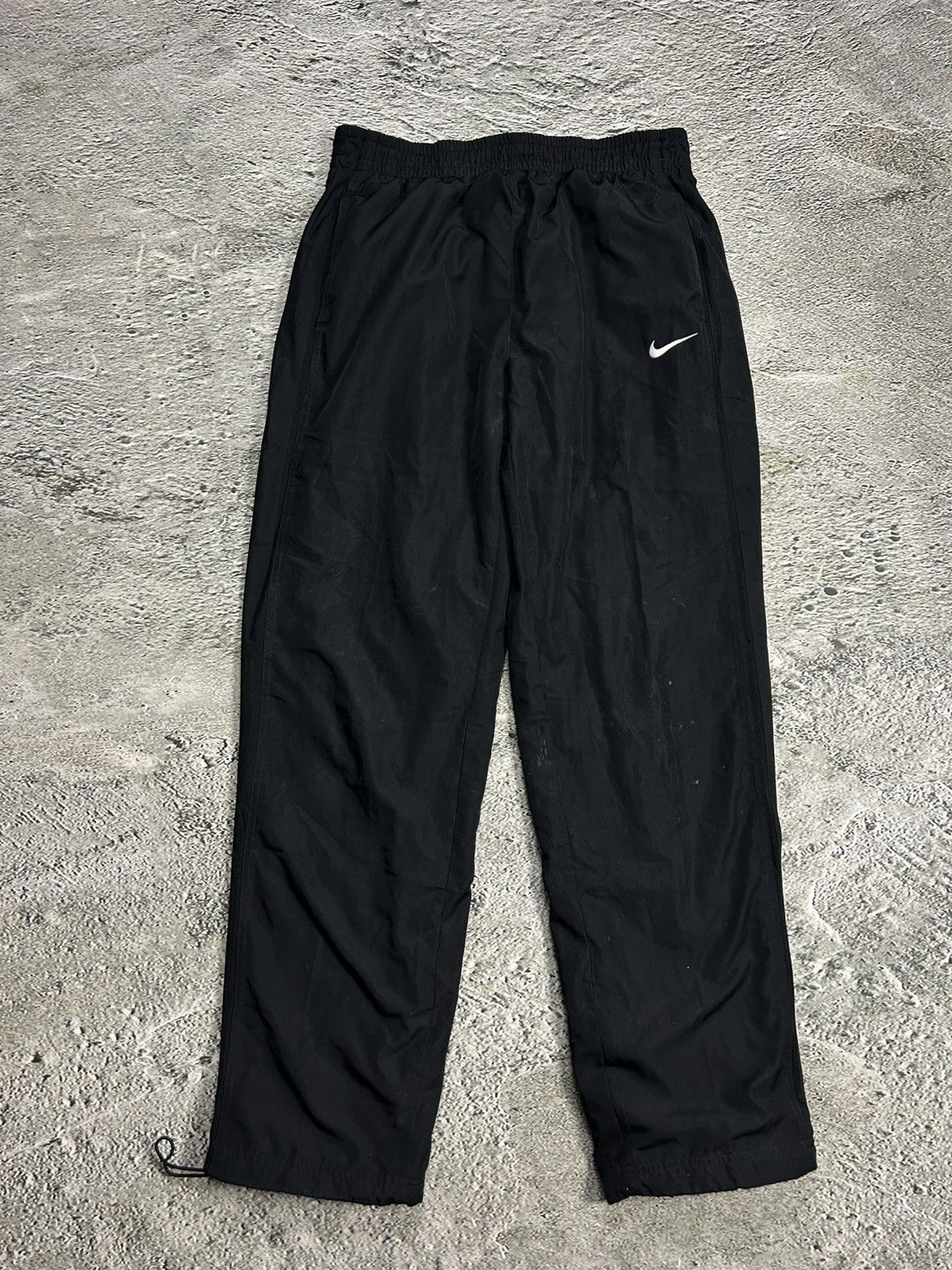 Nike × Vintage Nike vintage black track pants small swoosh Size US 30 / EU 46 - 1 Thumbnail