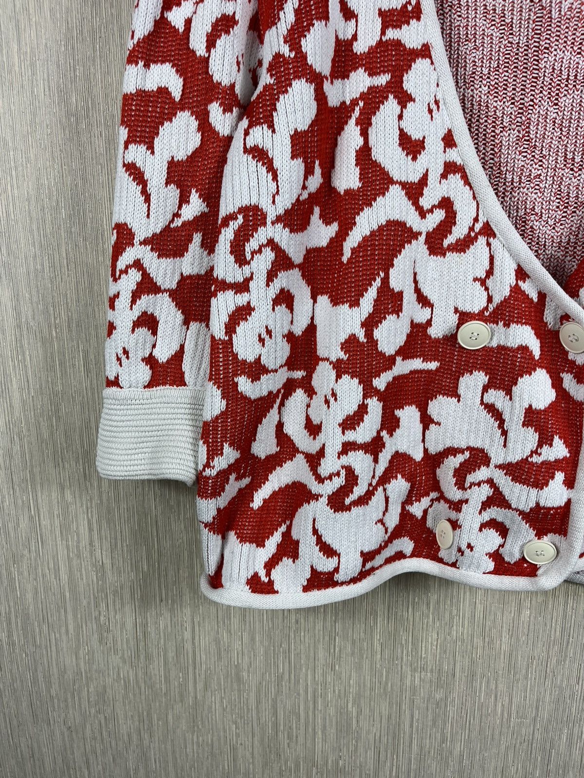 Givenchy Vintage Givenchy knitwear double-breasted floral cardigan Size M / US 6-8 / IT 42-44 - 5 Thumbnail
