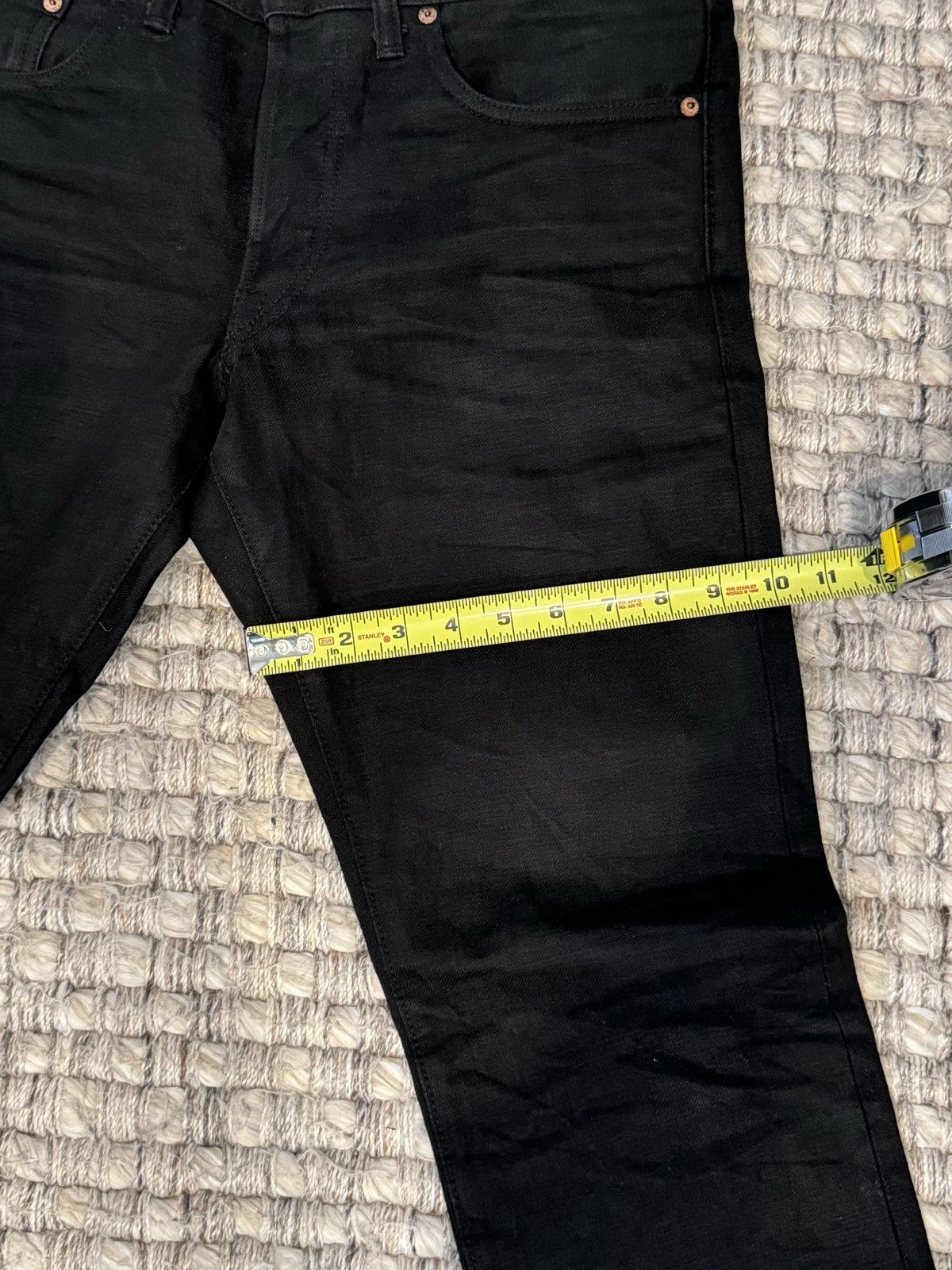RRL Ralph Lauren Black Selvedge Denim Jeans Size US 31 - 2 Thumbnail