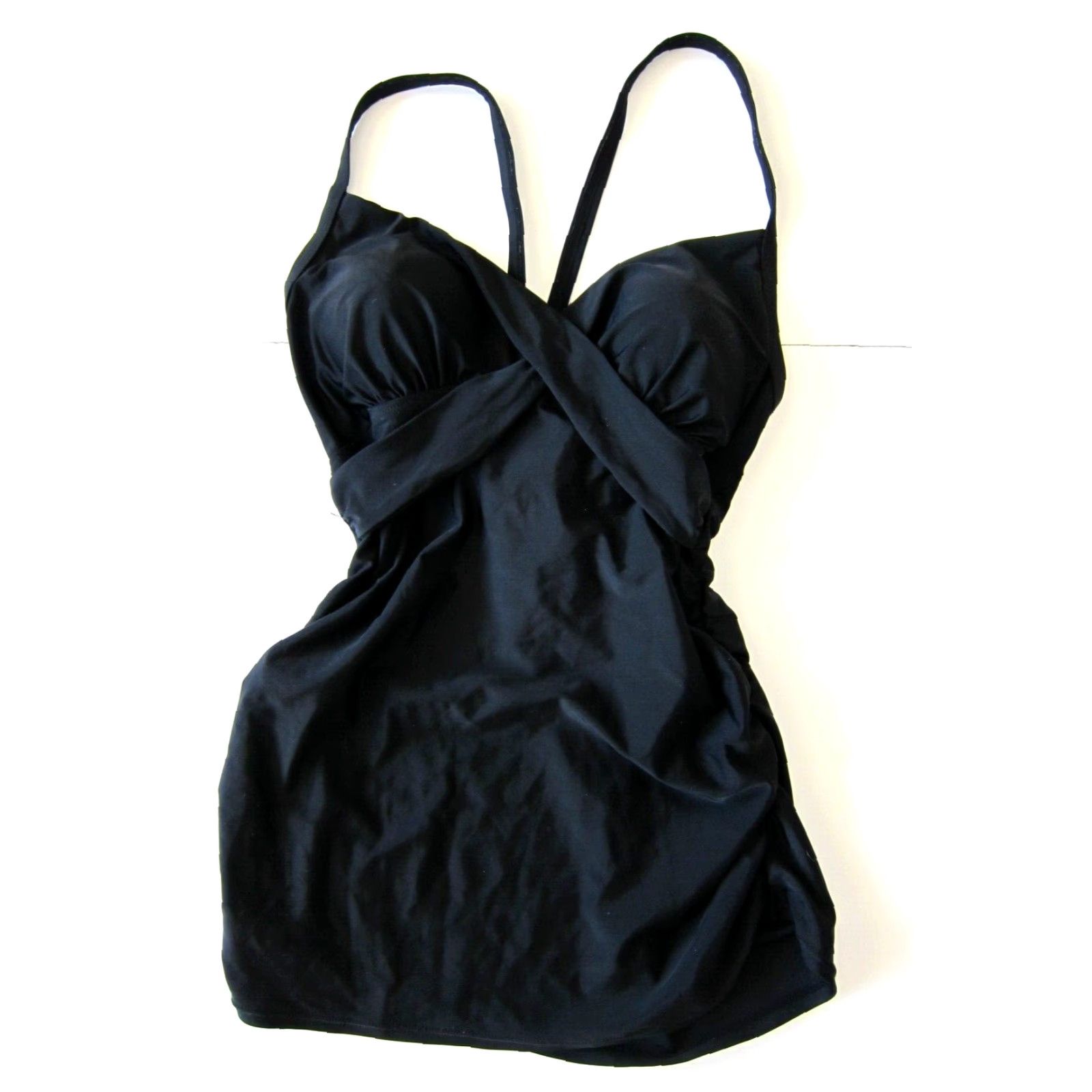 Pinko Pink Blush Maternity Black Built In Bra Tankini Swim Top Women Size Large Size L / US 10 / IT 46 - 2 Thumbnail