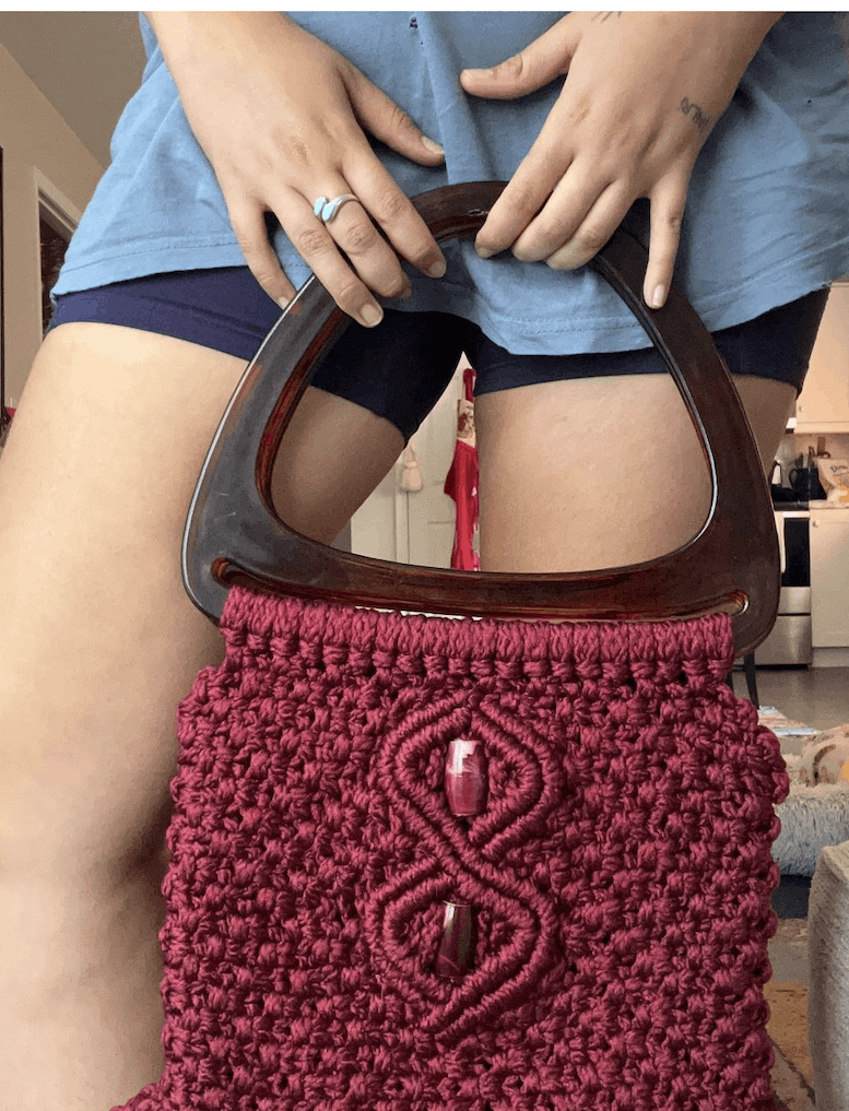 Other Woven Red Boho Handle Bag Size ONE SIZE - 5 Thumbnail
