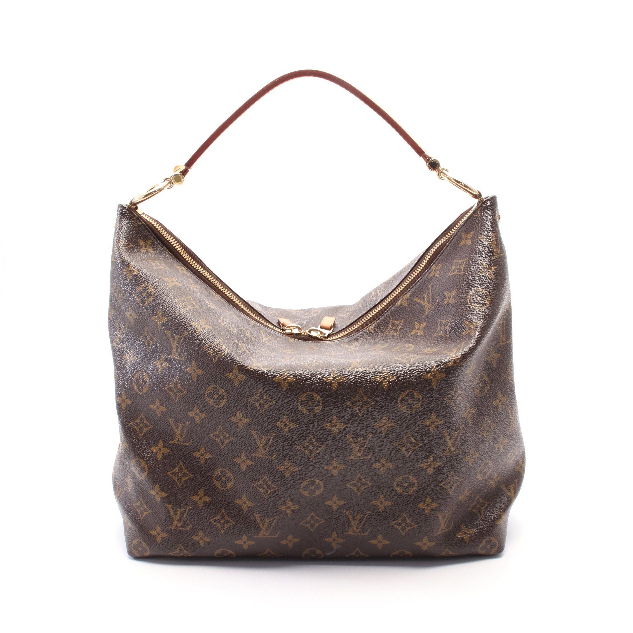 Louis Vuitton Shuri Mm Monogram One Shoulder Bag Leather Brown, Women's