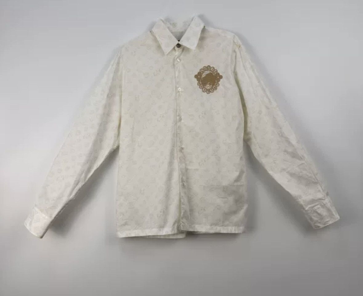 Louis Vuitton Louis Vuitton Off white full printed chest embroidered shirt Size US S / EU 44-46 / 1 - 3 Thumbnail