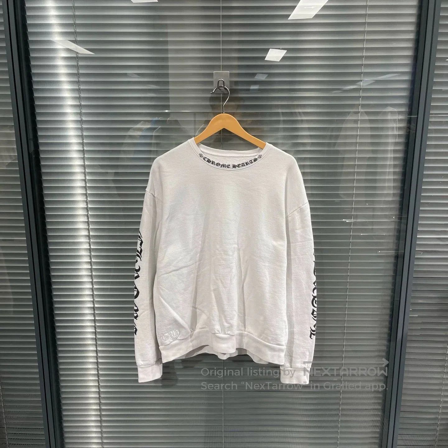 Chrome Hearts White Long Sleeve Graphic Print Shirt. Size US S / EU 44-46 / 1 - 1 Thumbnail