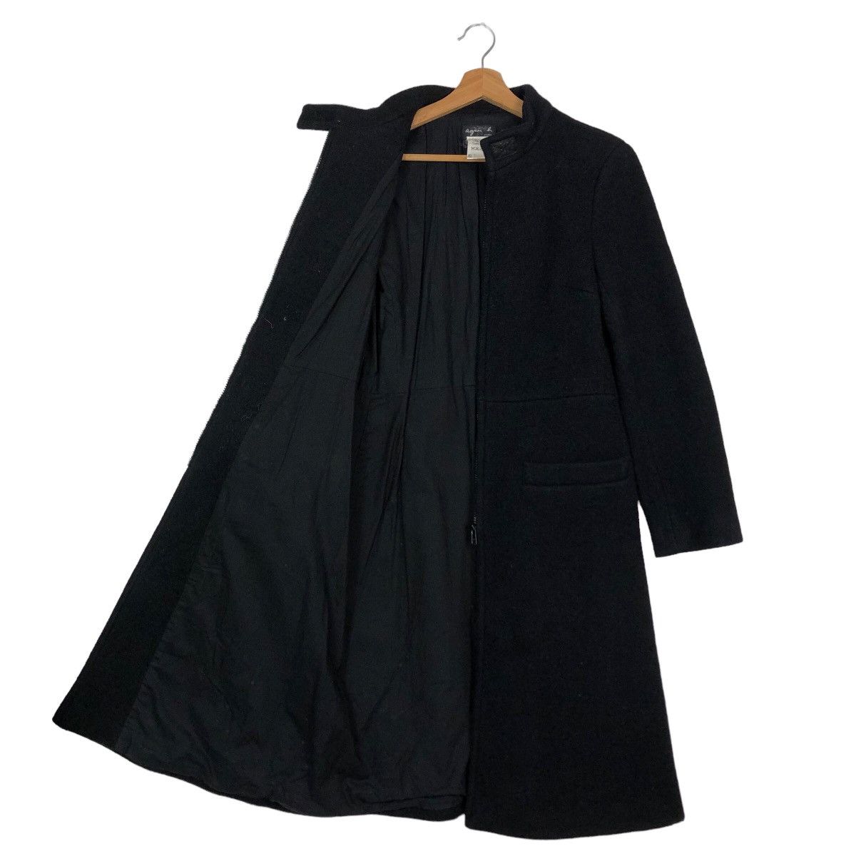 agnes b. 🔥Rich Brown - Fly Coat Herringbone Wool Long Jacket Size US M / EU 48-50 / 2 - 10 Thumbnail