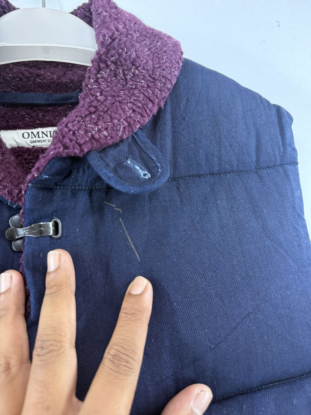 OMNIGOD 🔥 Omnigod Japan Puffer Indigo Blue Vest Size US L / EU 52-54 / 3 - 5 Thumbnail