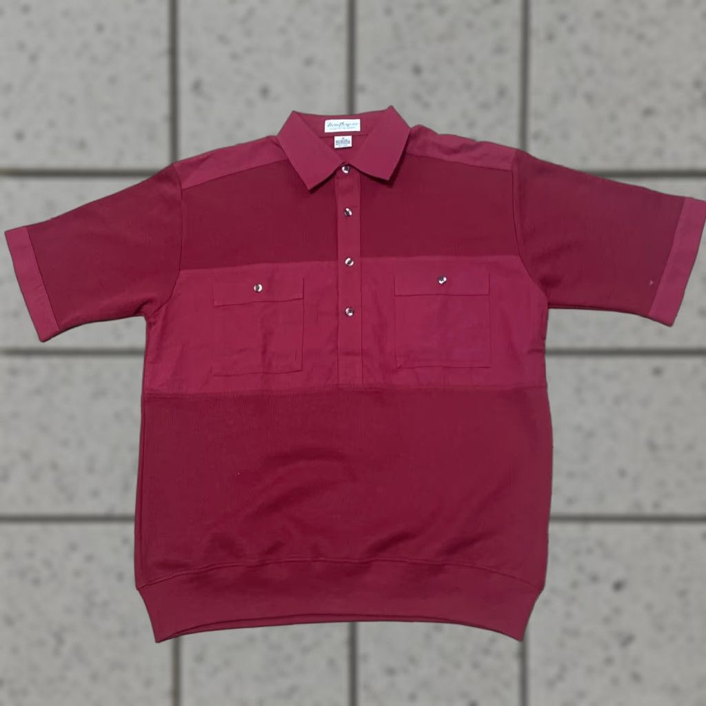 Jim Thompson VINTAGE Norm Thompson Polo Shirt Men M Sailor Knit Red 80s Polo Shirt Mens Vintage Warm L*/ Size US M / EU 48-50 / 2 - 1 Thumbnail
