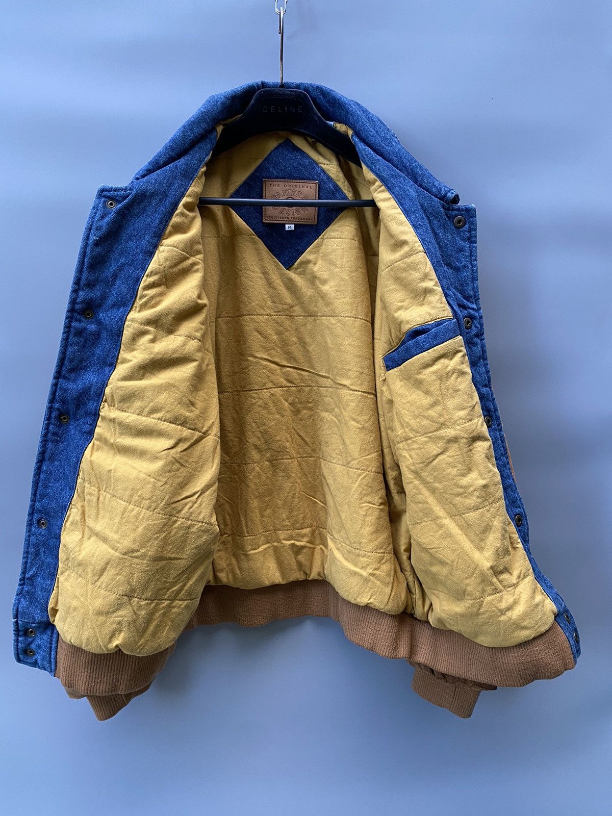 Vintage 1994 Pantera Design Denim Letterman Varsity Jacket Size US L / EU 52-54 / 3 - 10 Thumbnail
