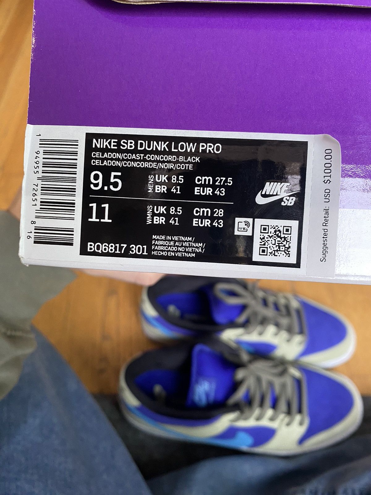 Nike × Nike ACG Nike SB Dunk Low Pro ACG Celadon Size US 9.5 / EU 42-43 - 20 Thumbnail